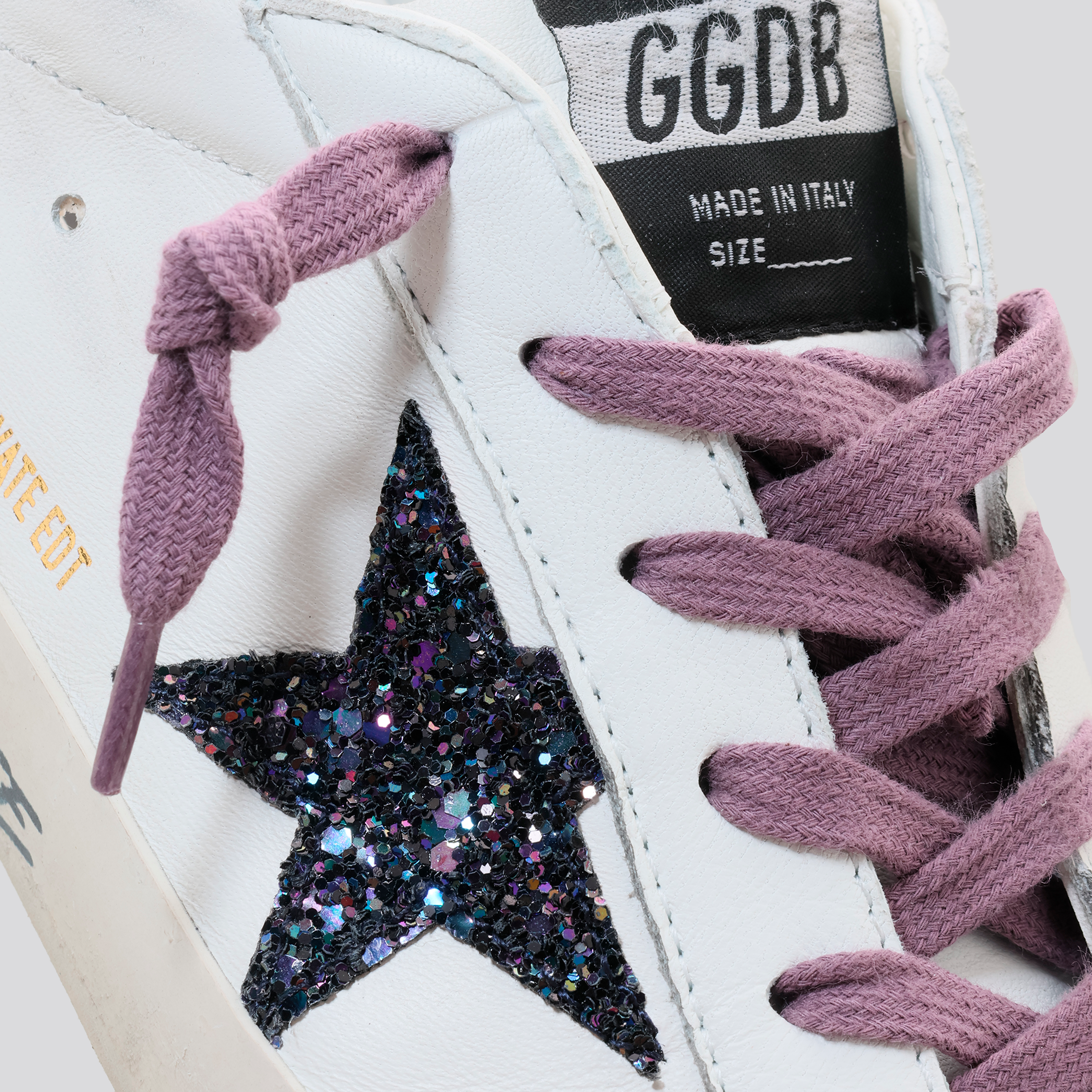 Sneakers Blancos Golden Goose Super-Star Nappa Star Glitter