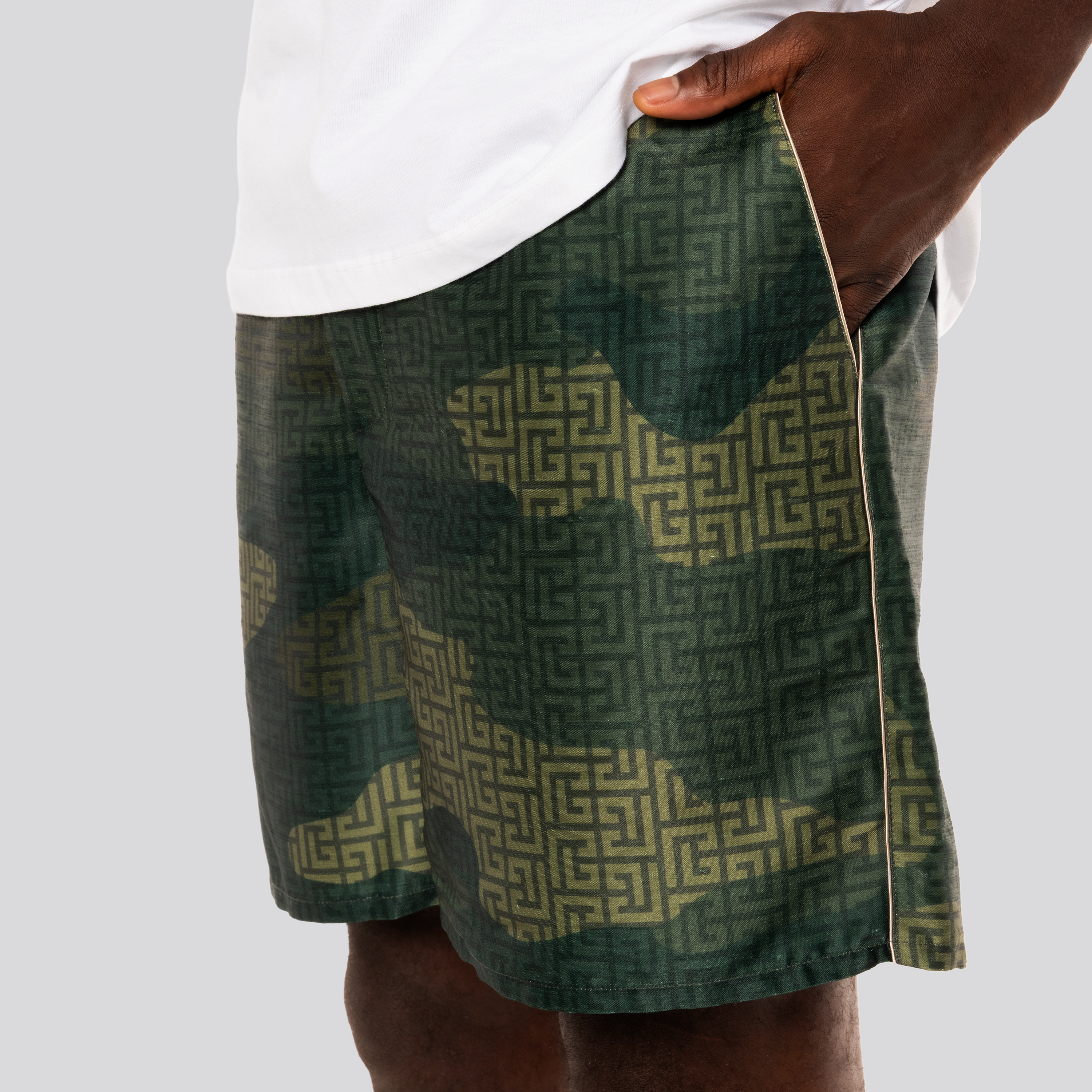 Shorts Verde Balmain Camouflage