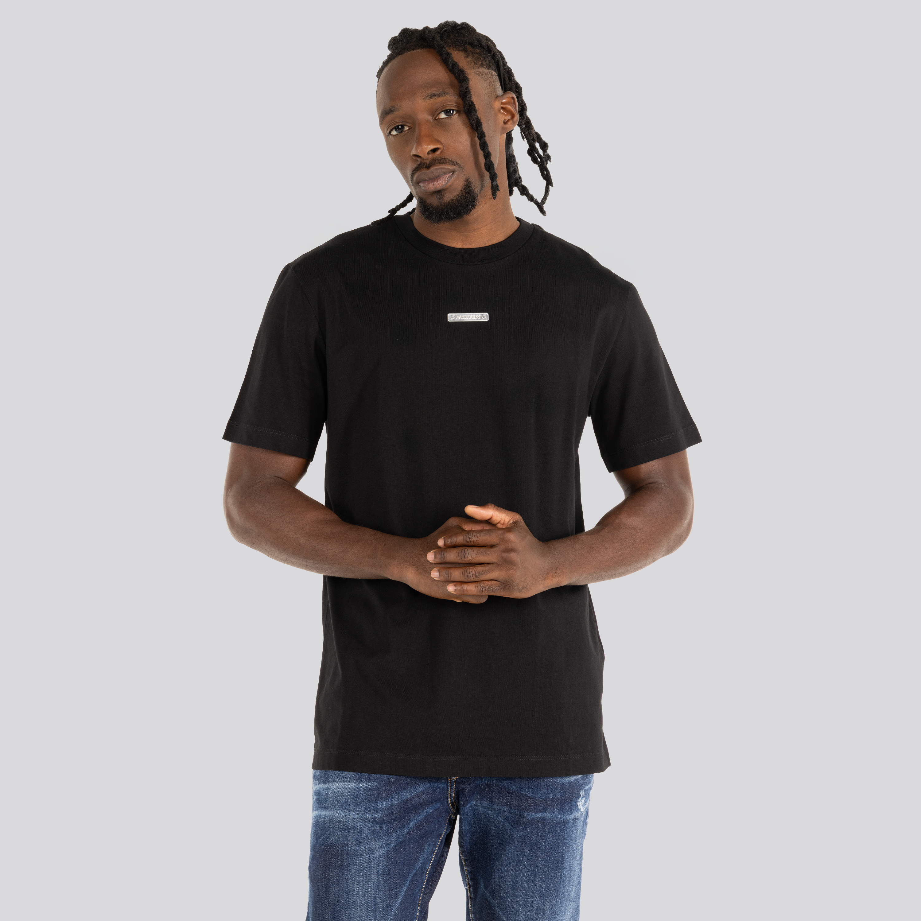 Camiseta Negra Dsquared2 Silver Patch