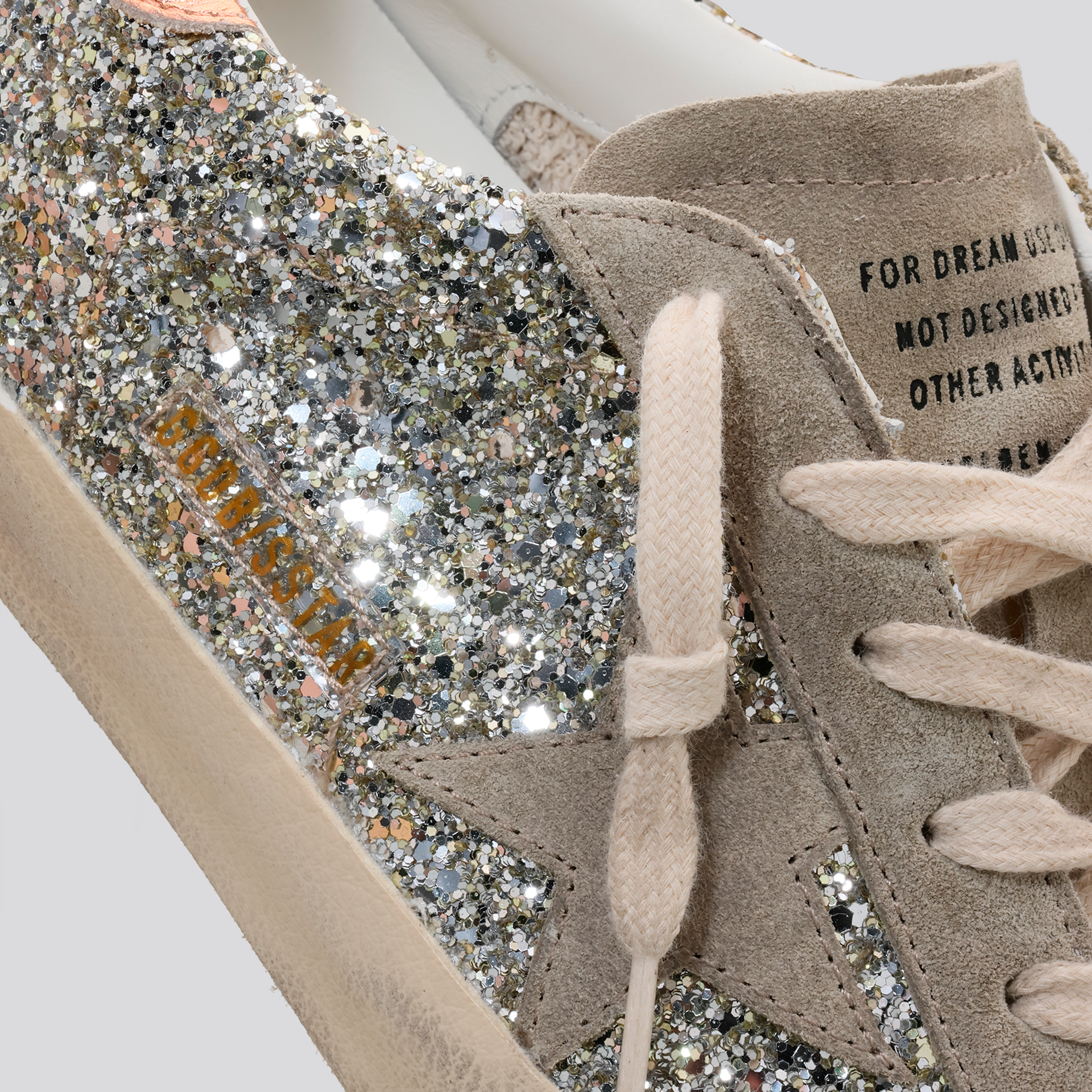 Sneakers Gris Golden Goose Super-Star Glitter