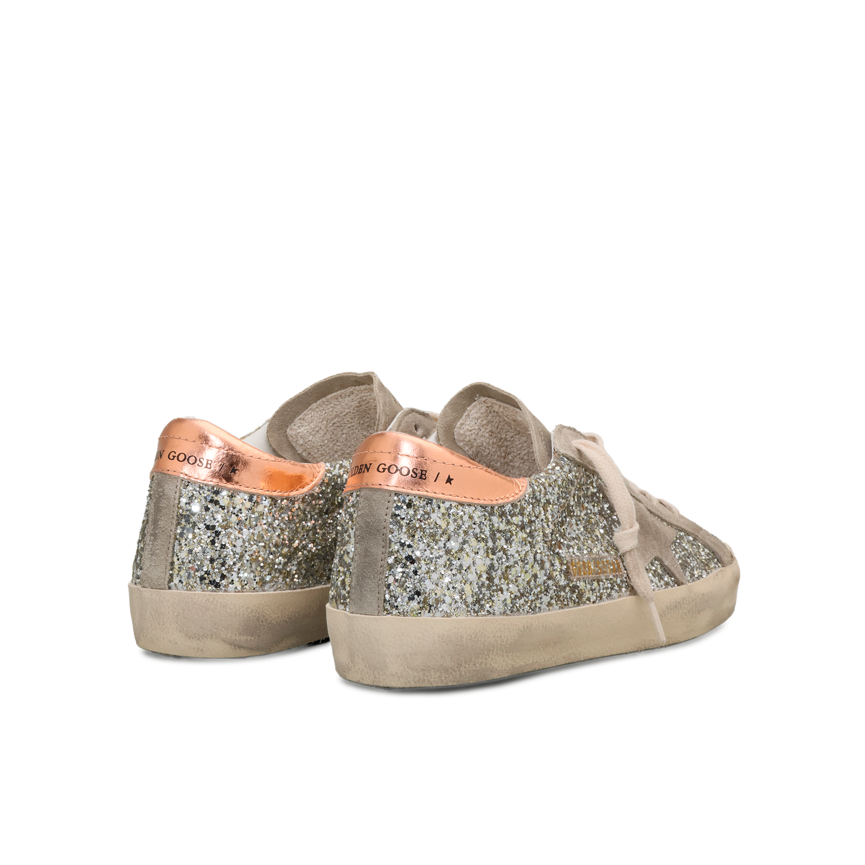 Sneakers Gris Golden Goose Super-Star Glitter