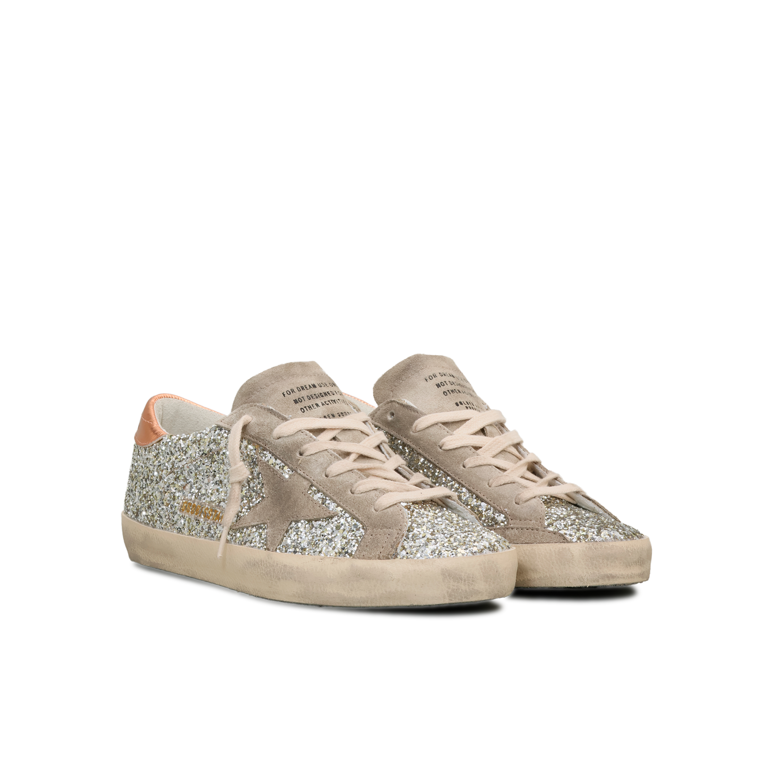 Sneakers Gris Golden Goose Super-Star Glitter