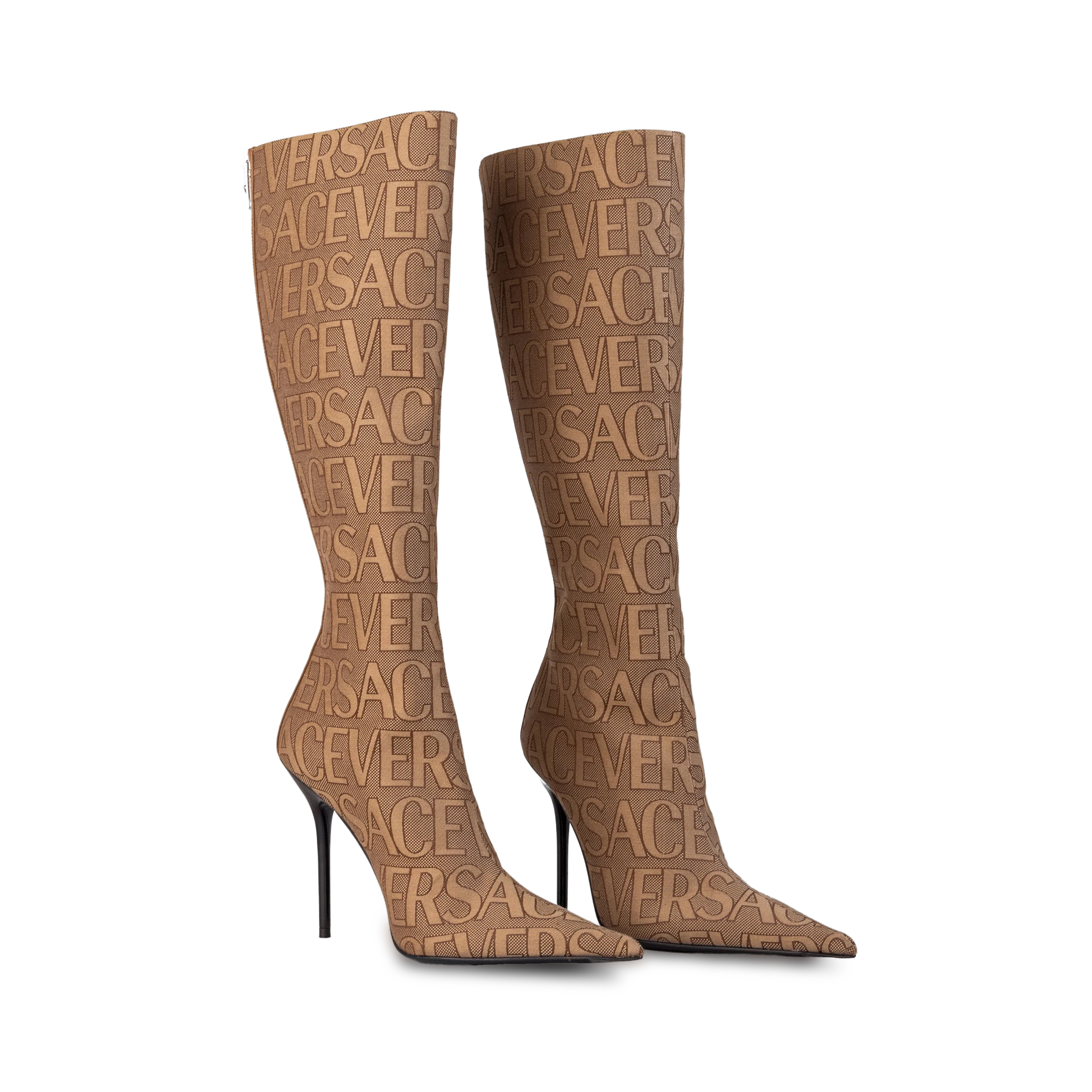 Botas Beige Versace Monogram