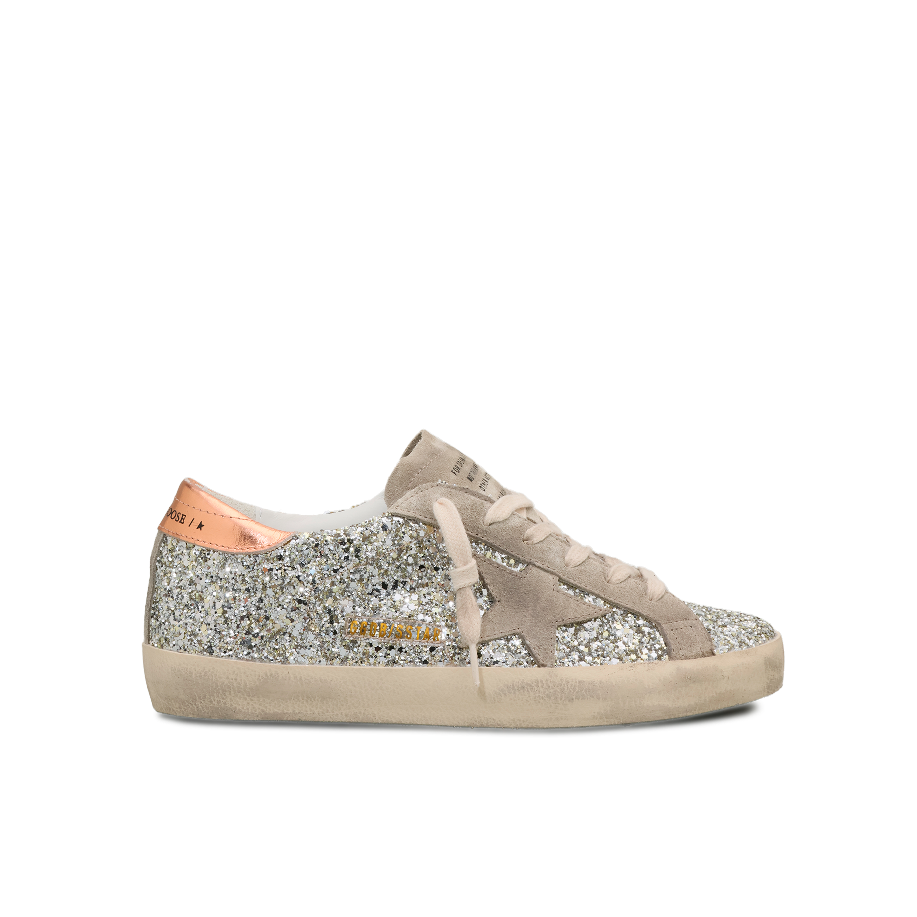 Sneakers Gris Golden Goose Super-Star Glitter