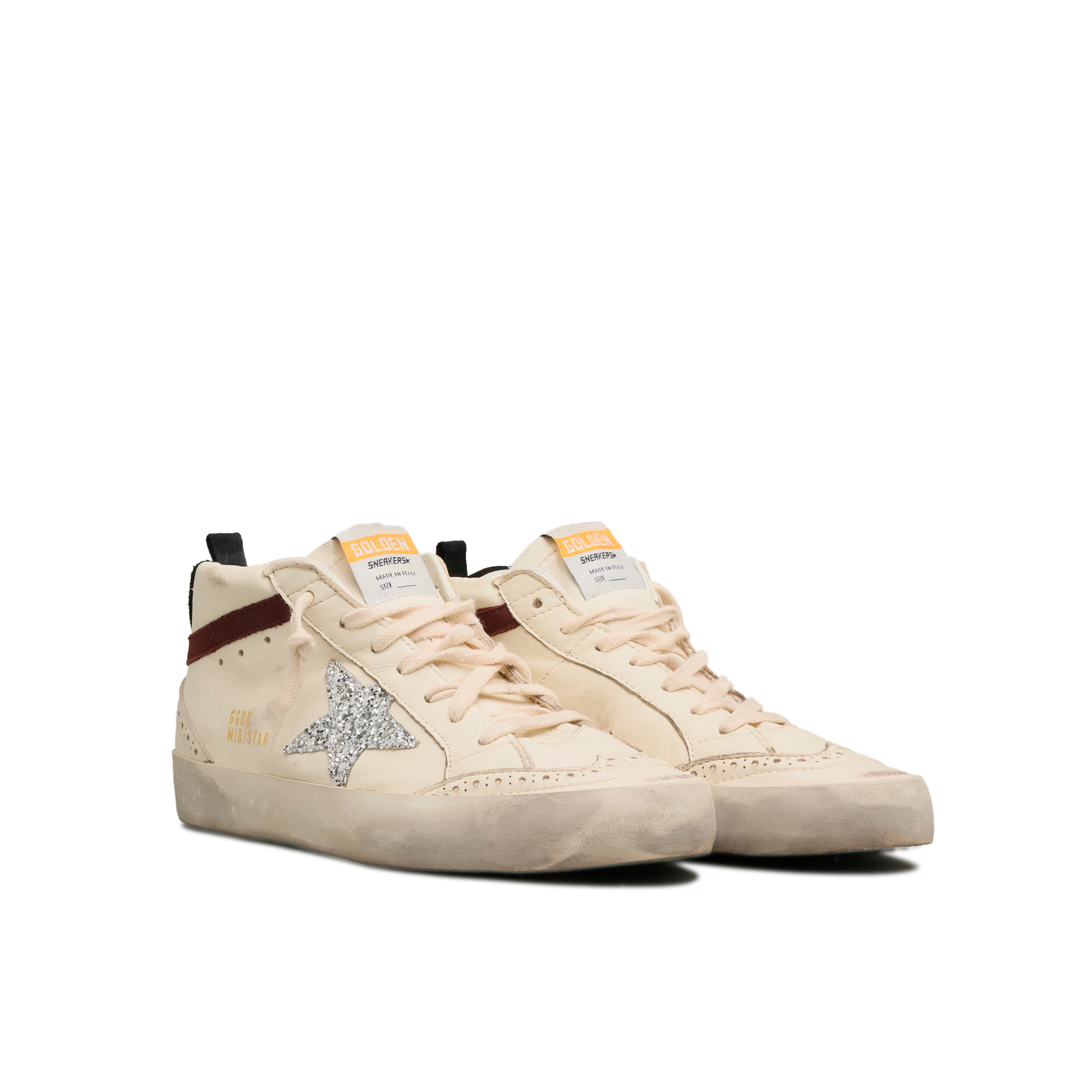 Sneakers Blancos Golden Goose Mid Glitter Star
