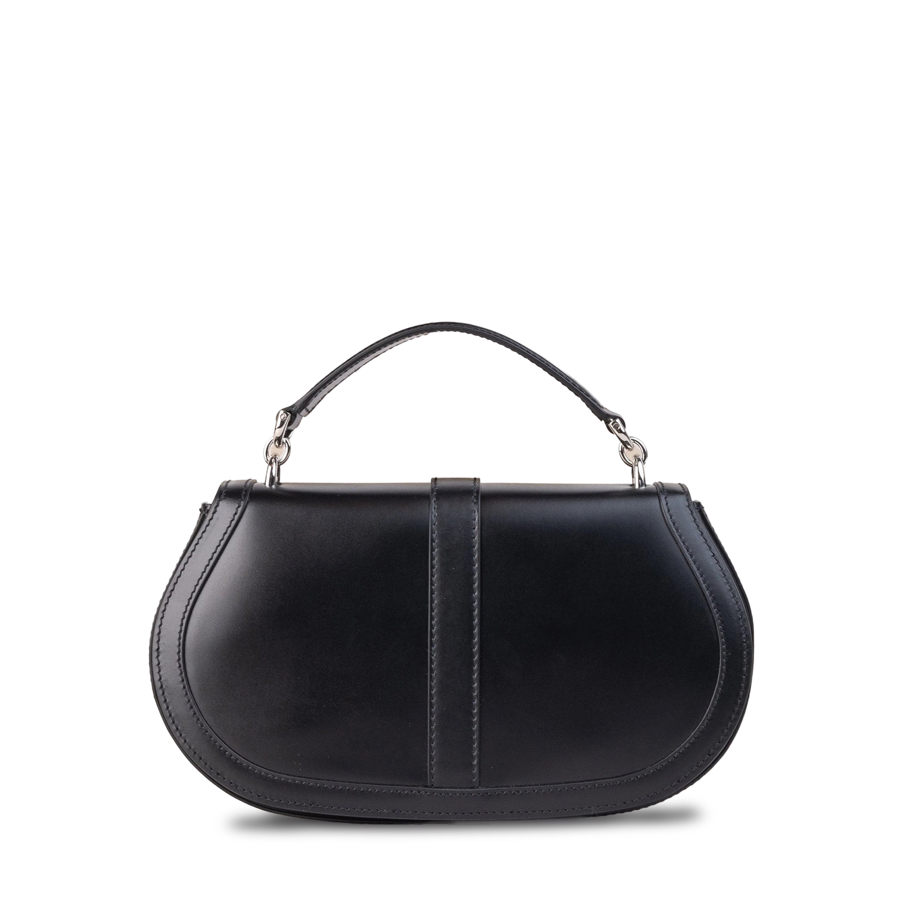 Cartera Negra Versace Silver Greca Goddess