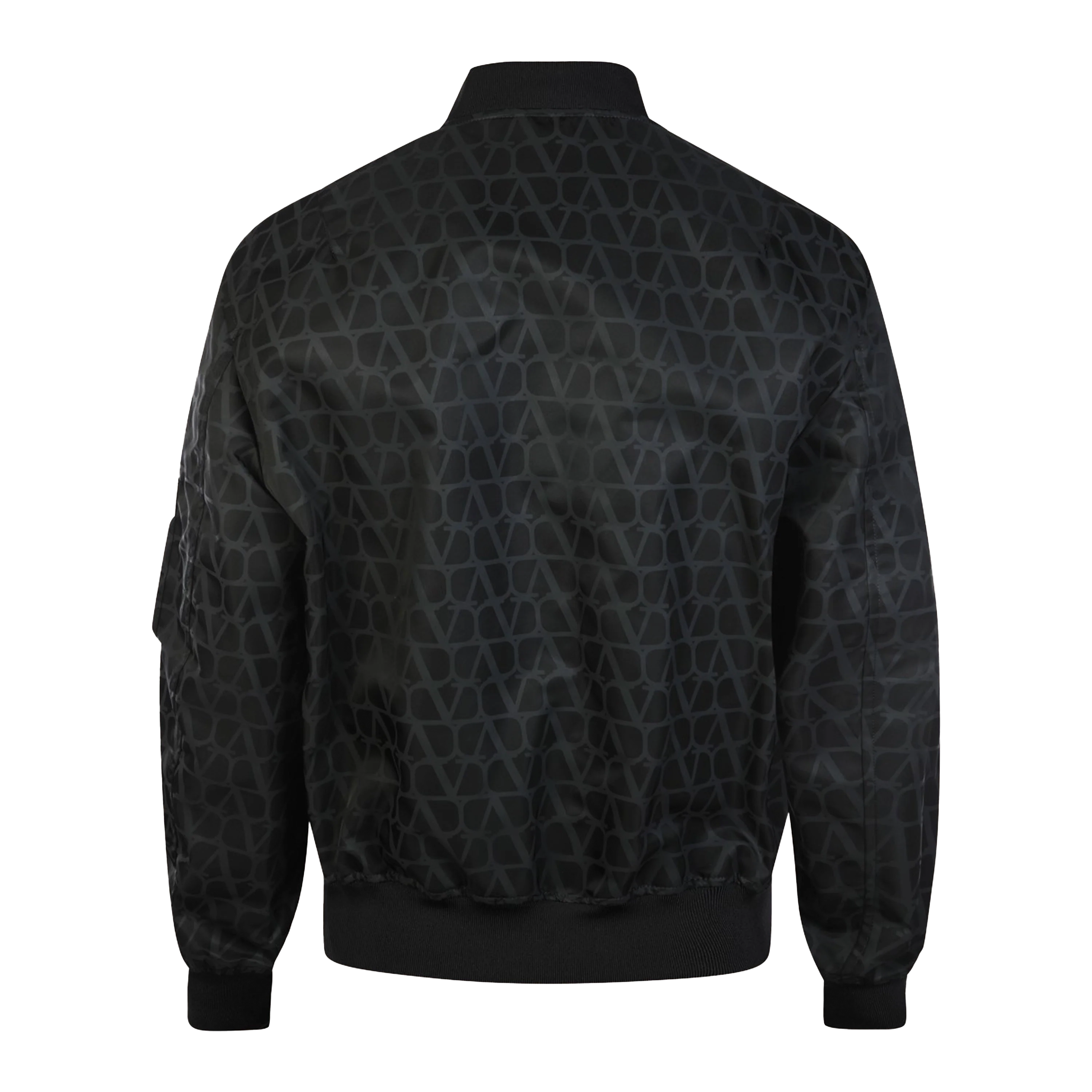 Chaqueta Negra Gris Valentino Vlogo Monogram