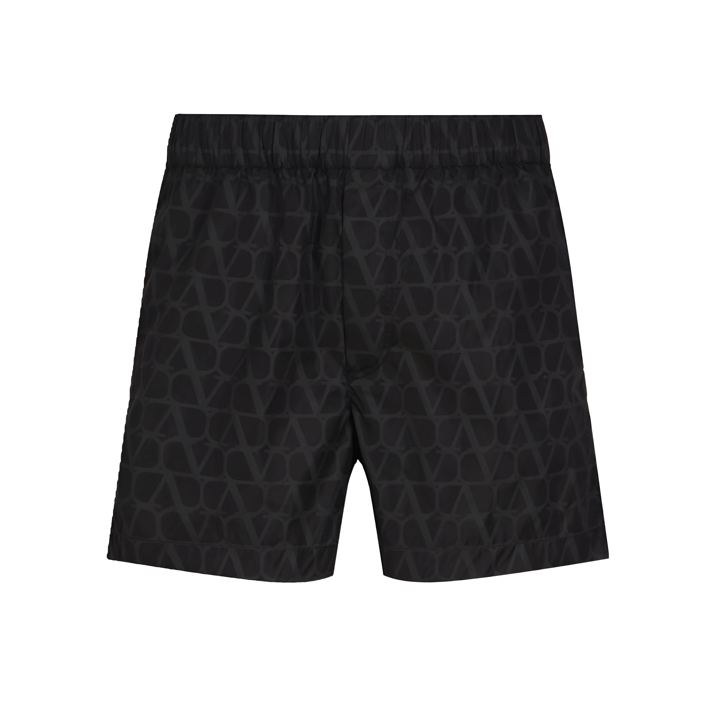 Pantaloneta Negro Gris Valentino Vlogo Monogram