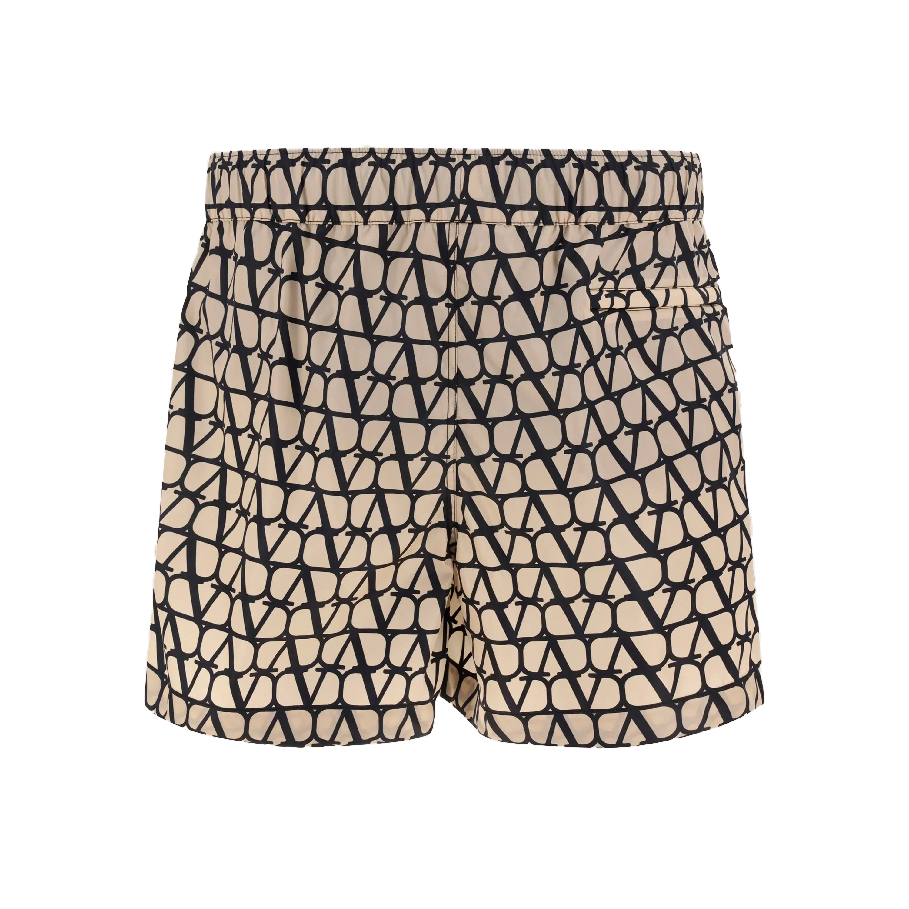 Pantaloneta Beige Negro Valentino Vlogo Monogram