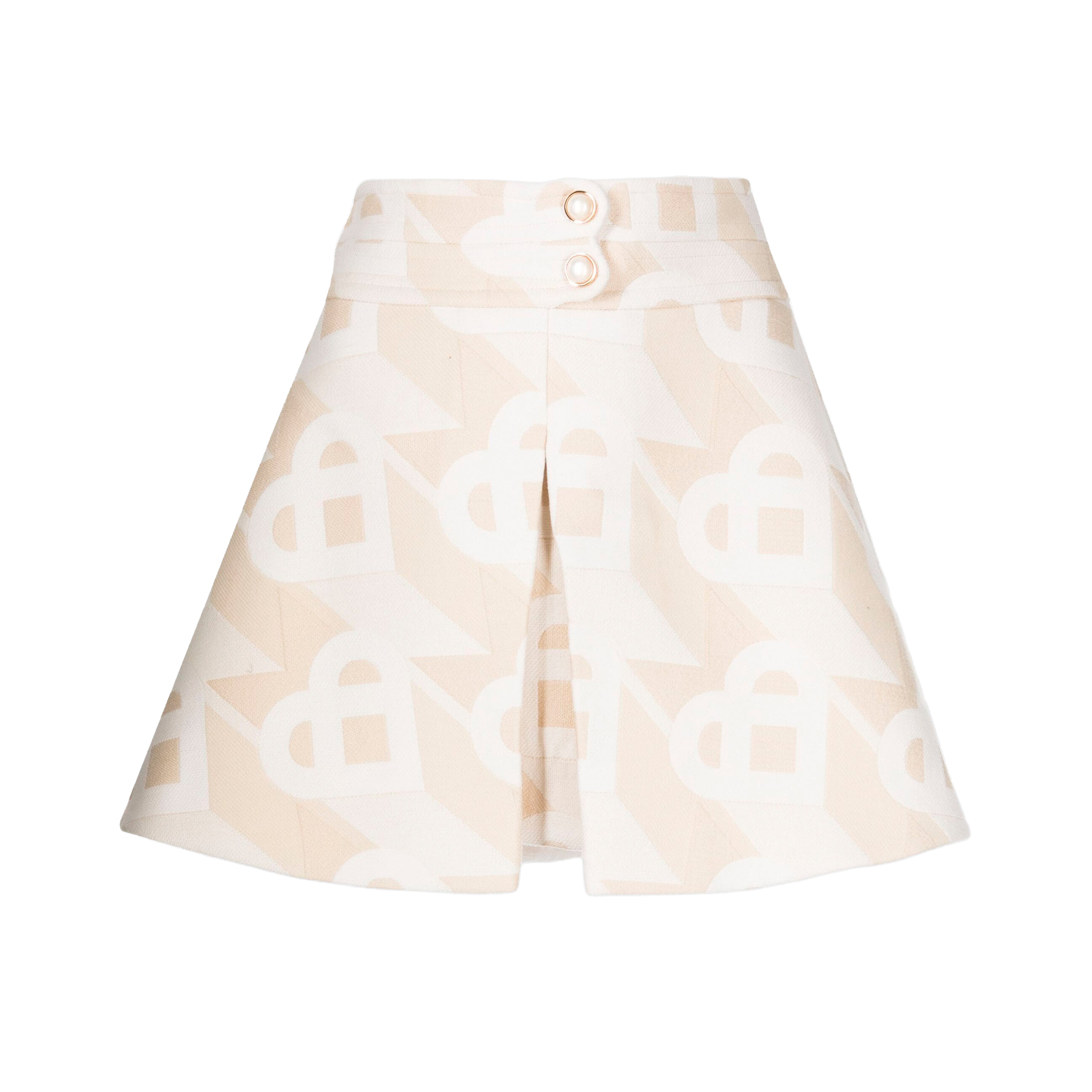 Falda Beige Casablanca Heart Monogramme