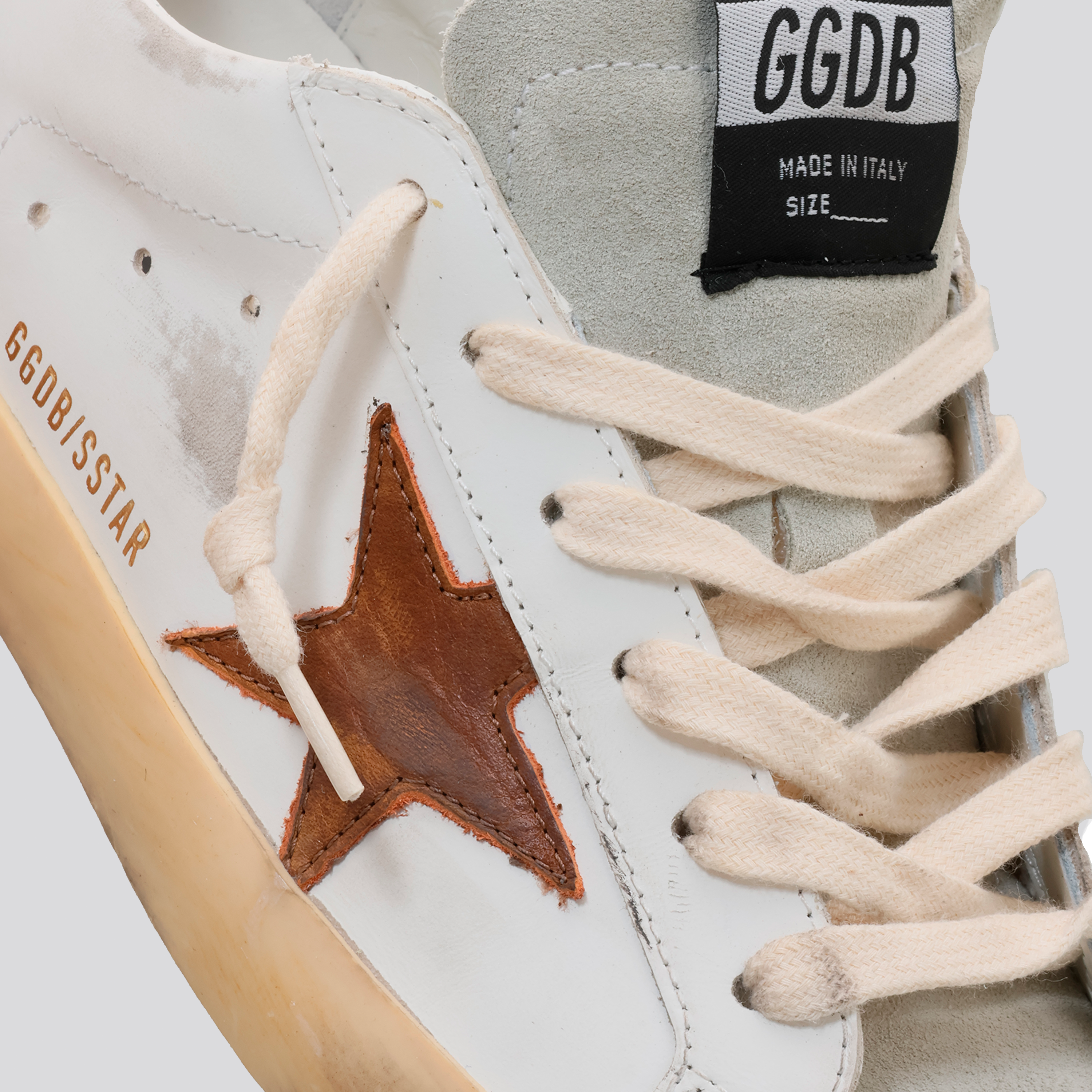 Sneakers Blancos Golden Goose Super-Star Vintage Glitter Heel
