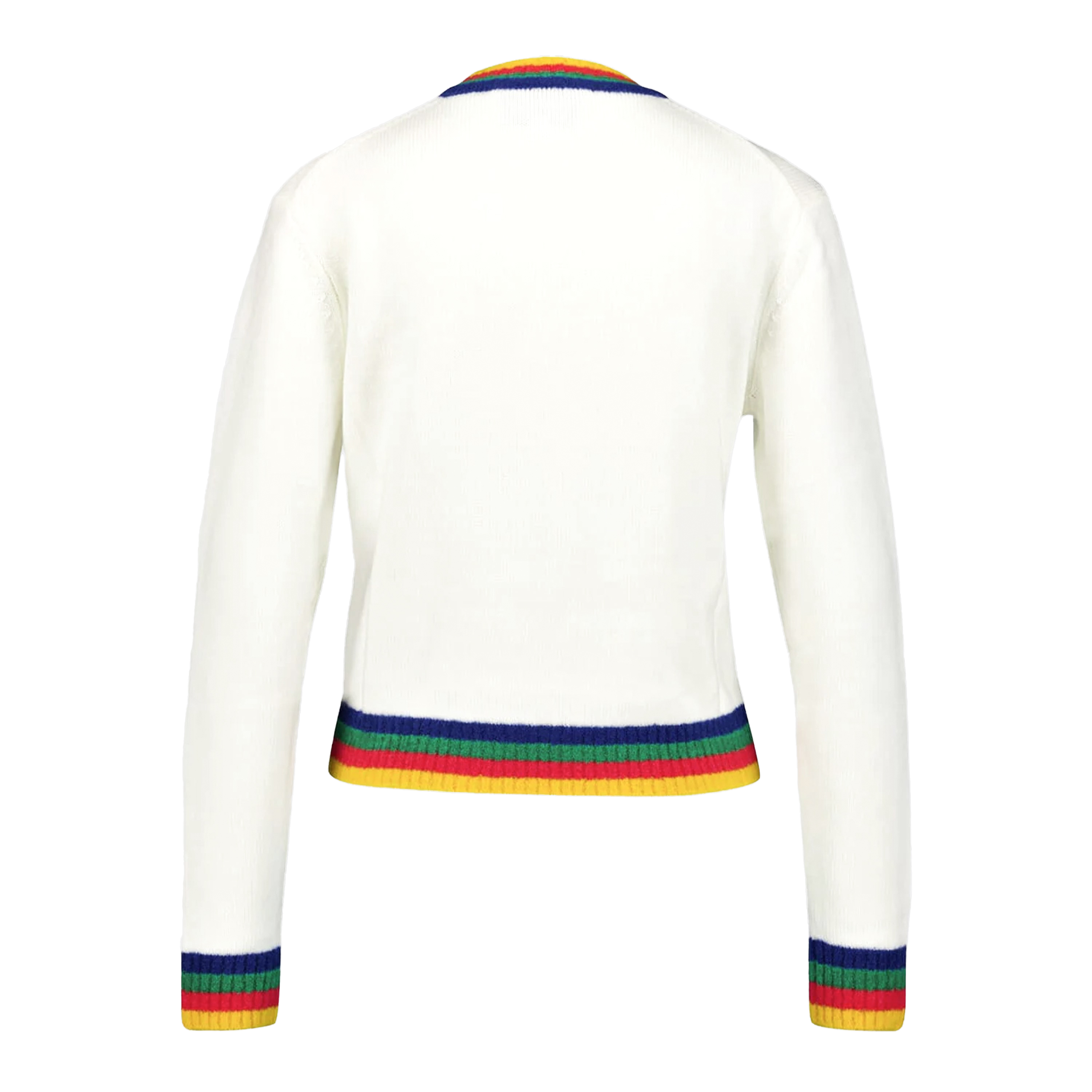 Suéter Blanco Casablanca Heart Rainbow