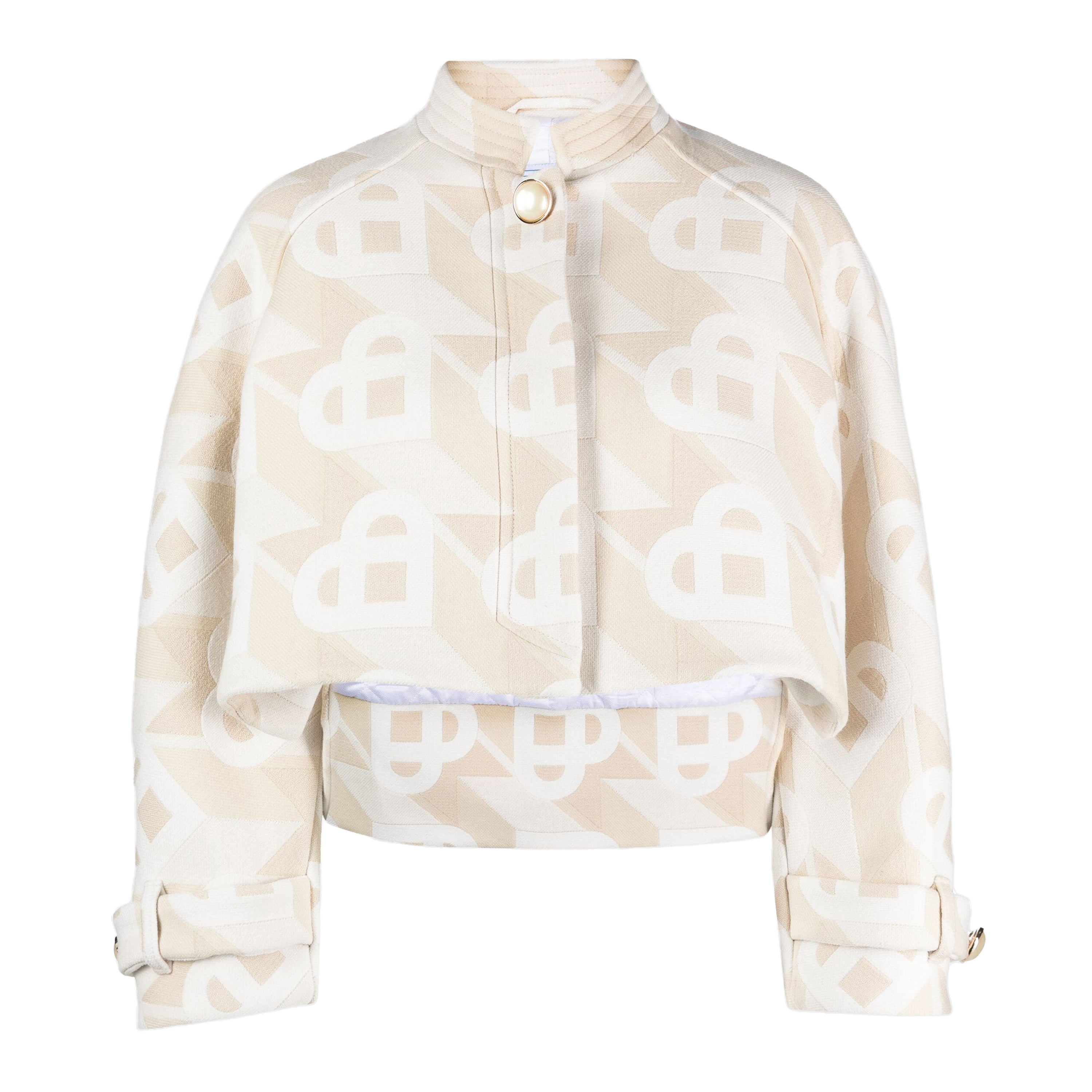 Chaqueta Beige Casablanca Heart Monogramme