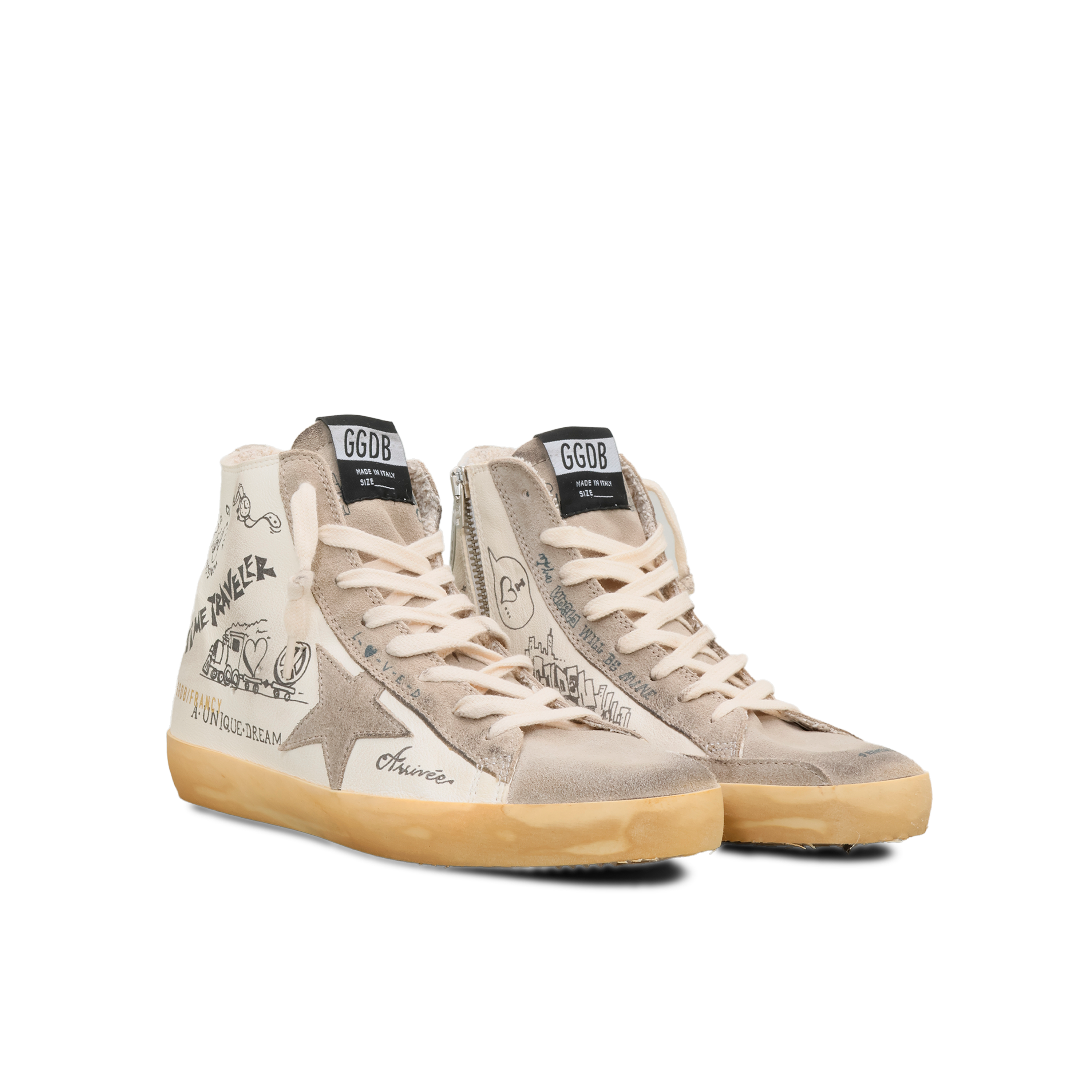 Sneakers Blancos Golden Goose Boot Francy Journey Print