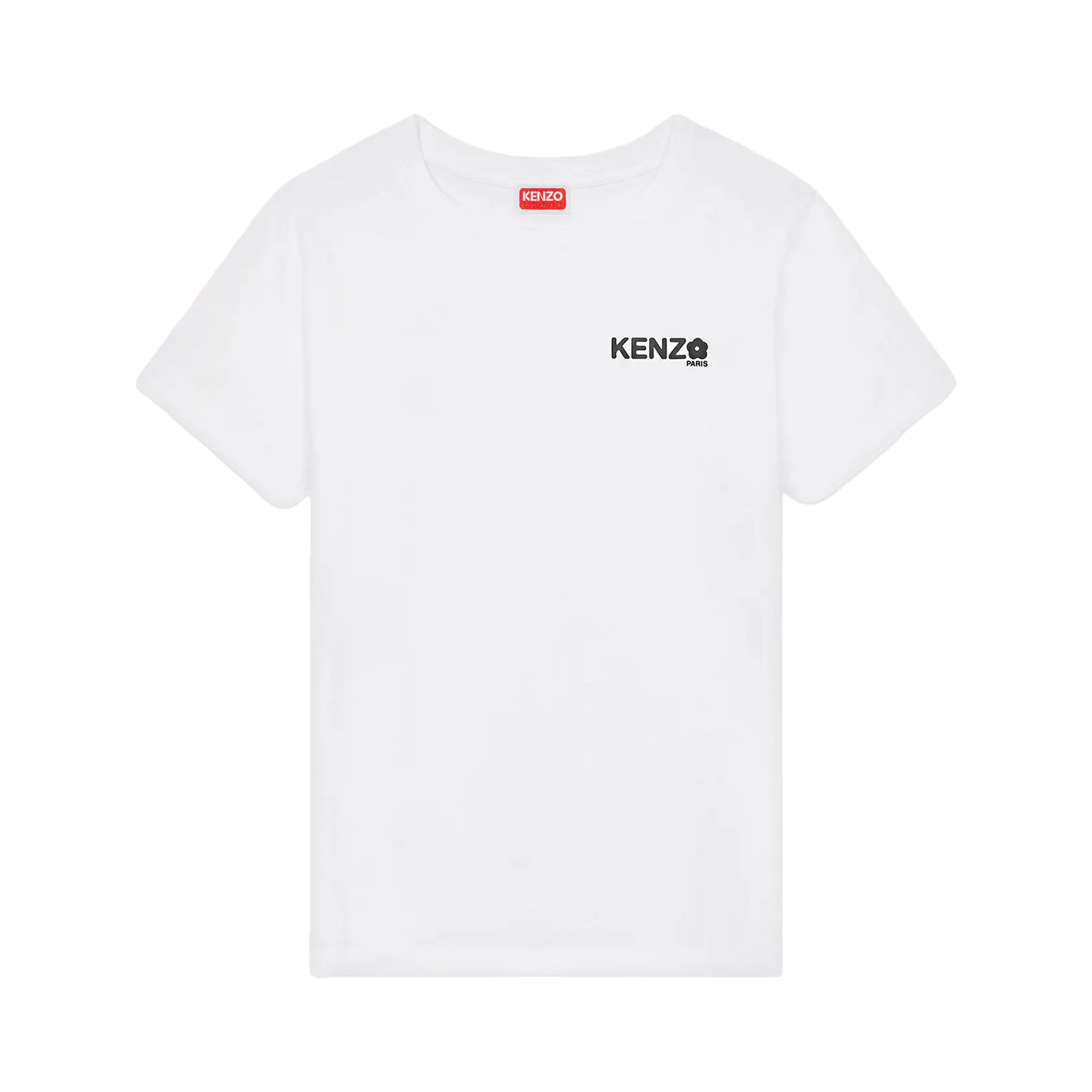 Camiseta Blanca Kenzo Logo Flower