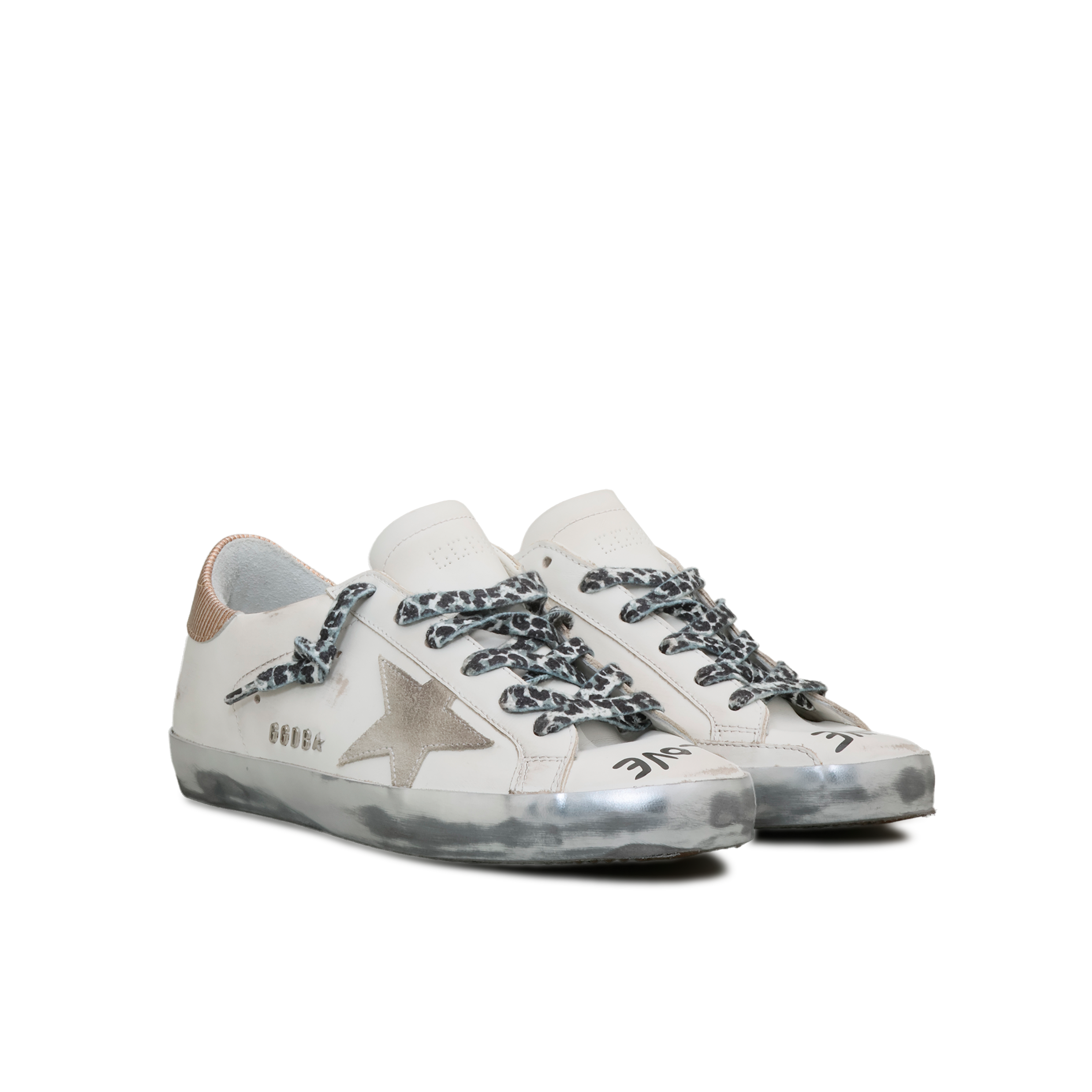Sneakers Blancos Golden Goose Super-Star With Love