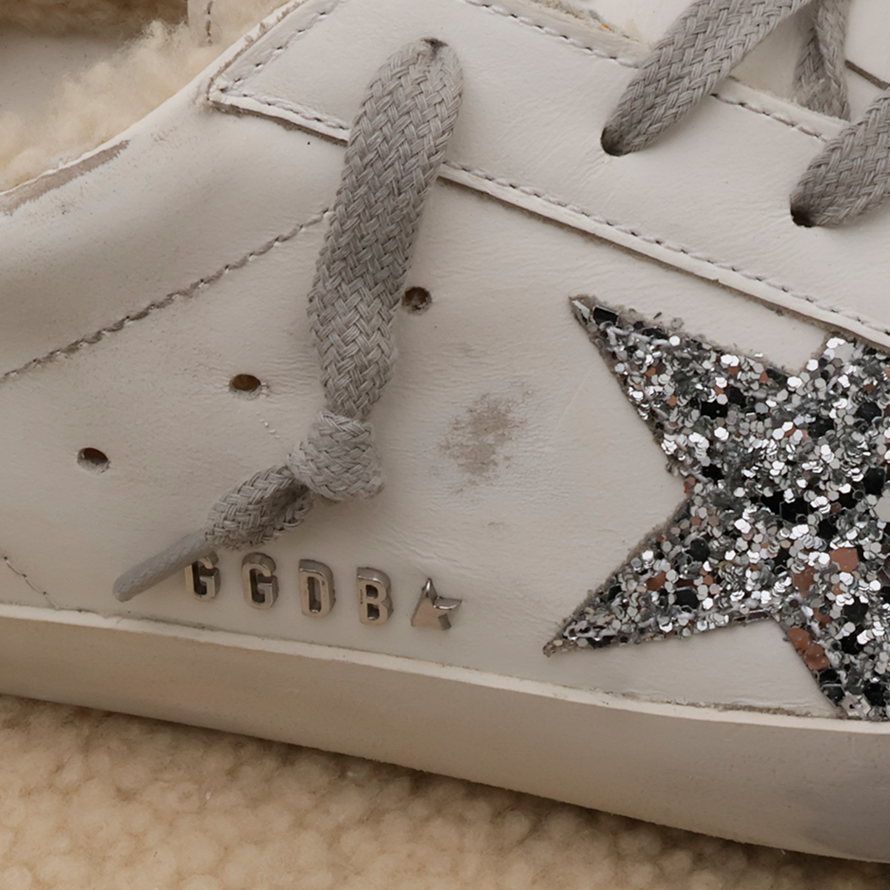 Sneakers Blancos Golden Goose Super-Star Glitter Star