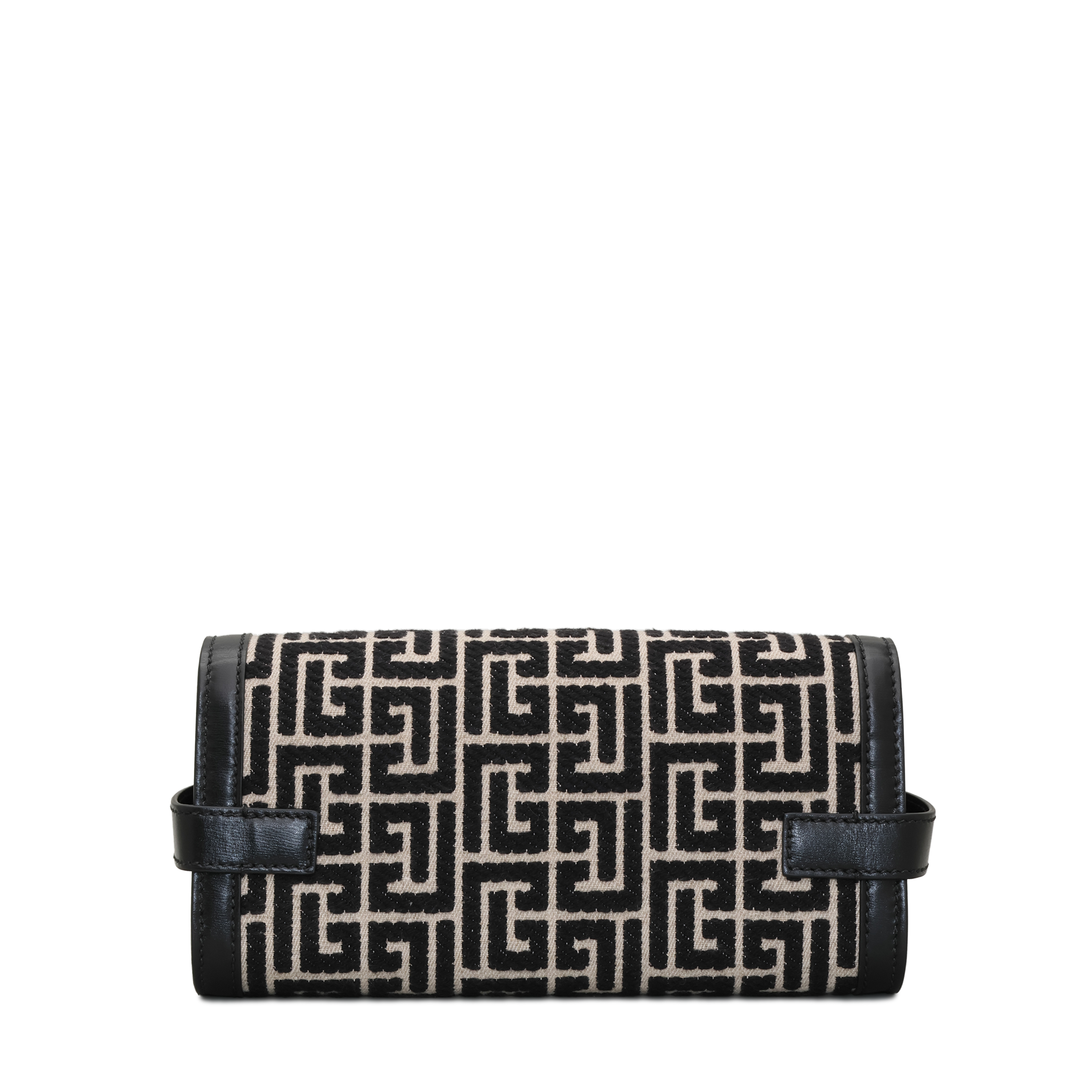 Cartera Negra Balmain B-Buzz Pouch 23 Monogram