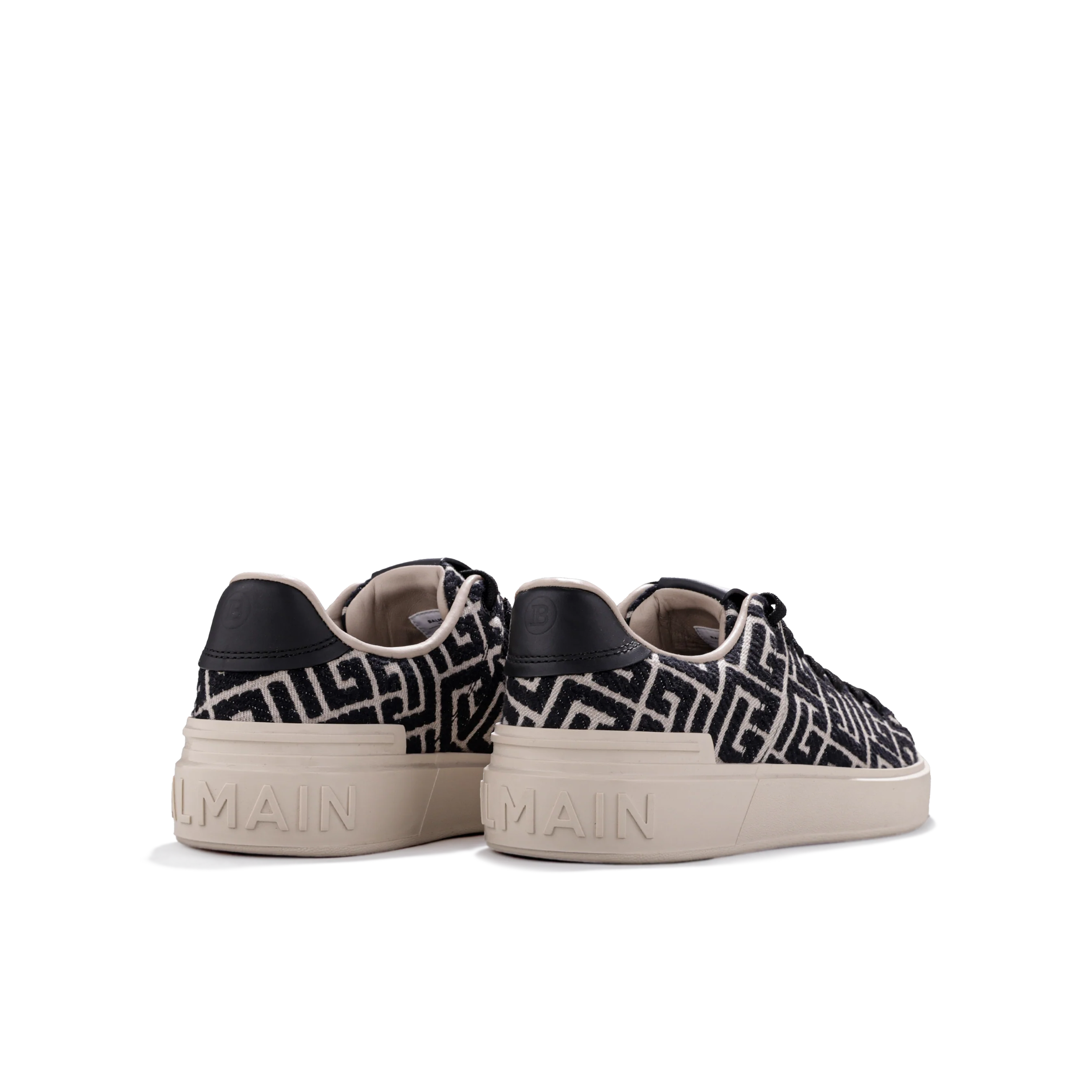 Sneakers Negros Balmain B-Court Monogram