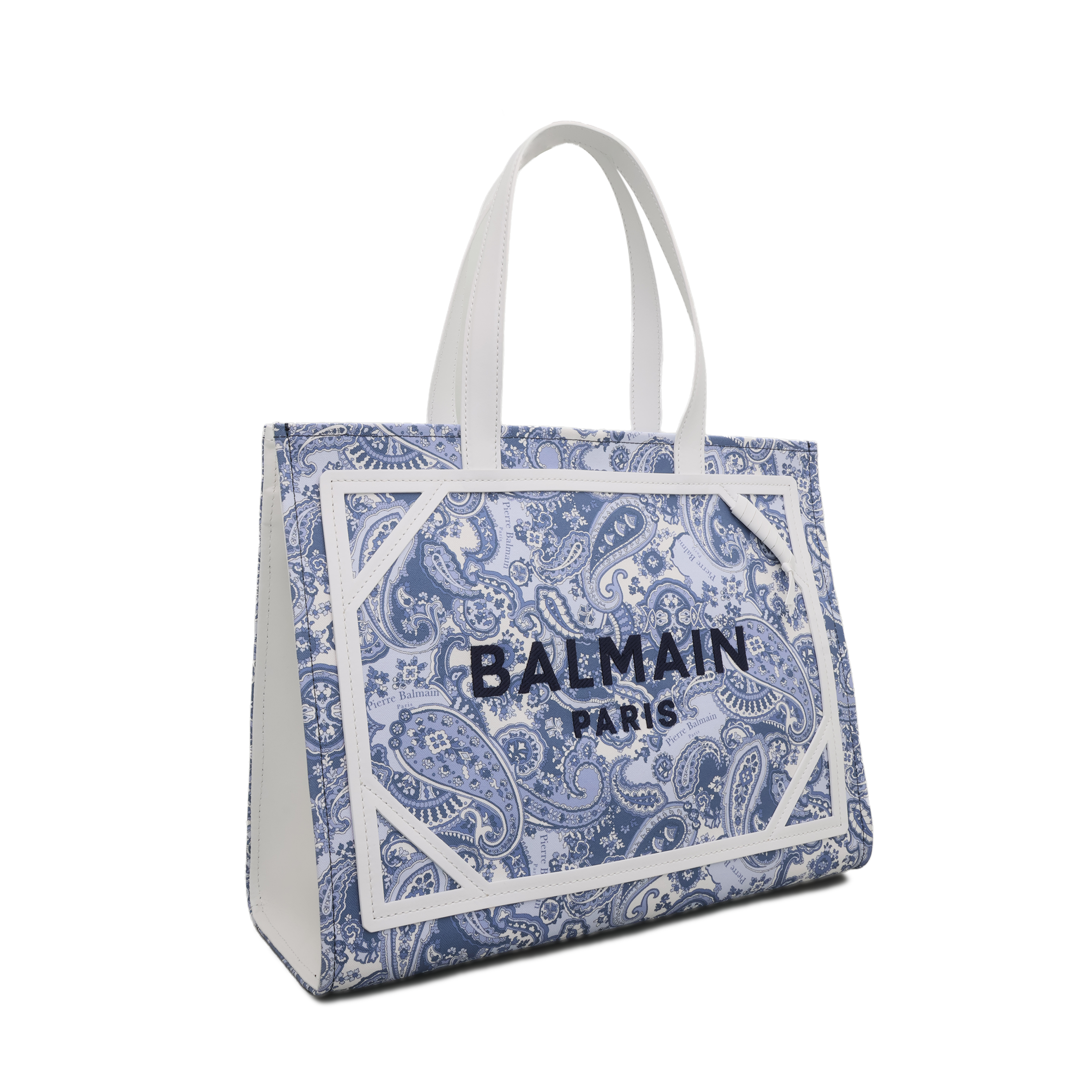 Cartera Azul Balmain B-Army Shopper