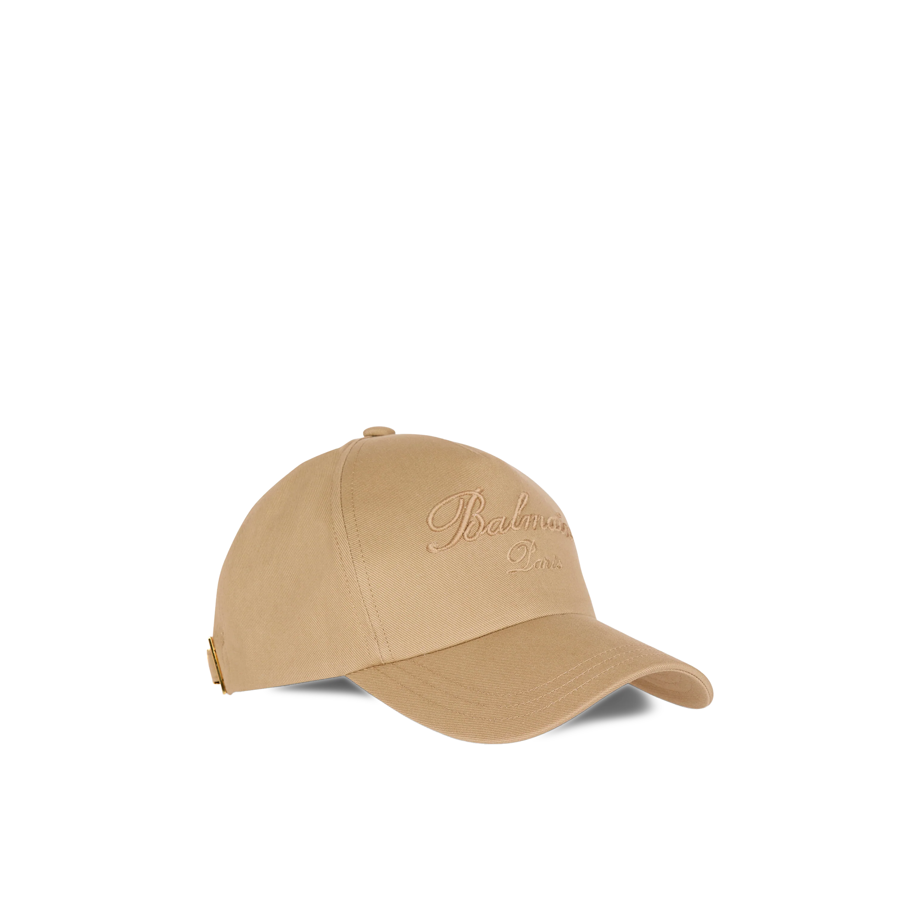 Gorra Beige Balmain Paris Signature