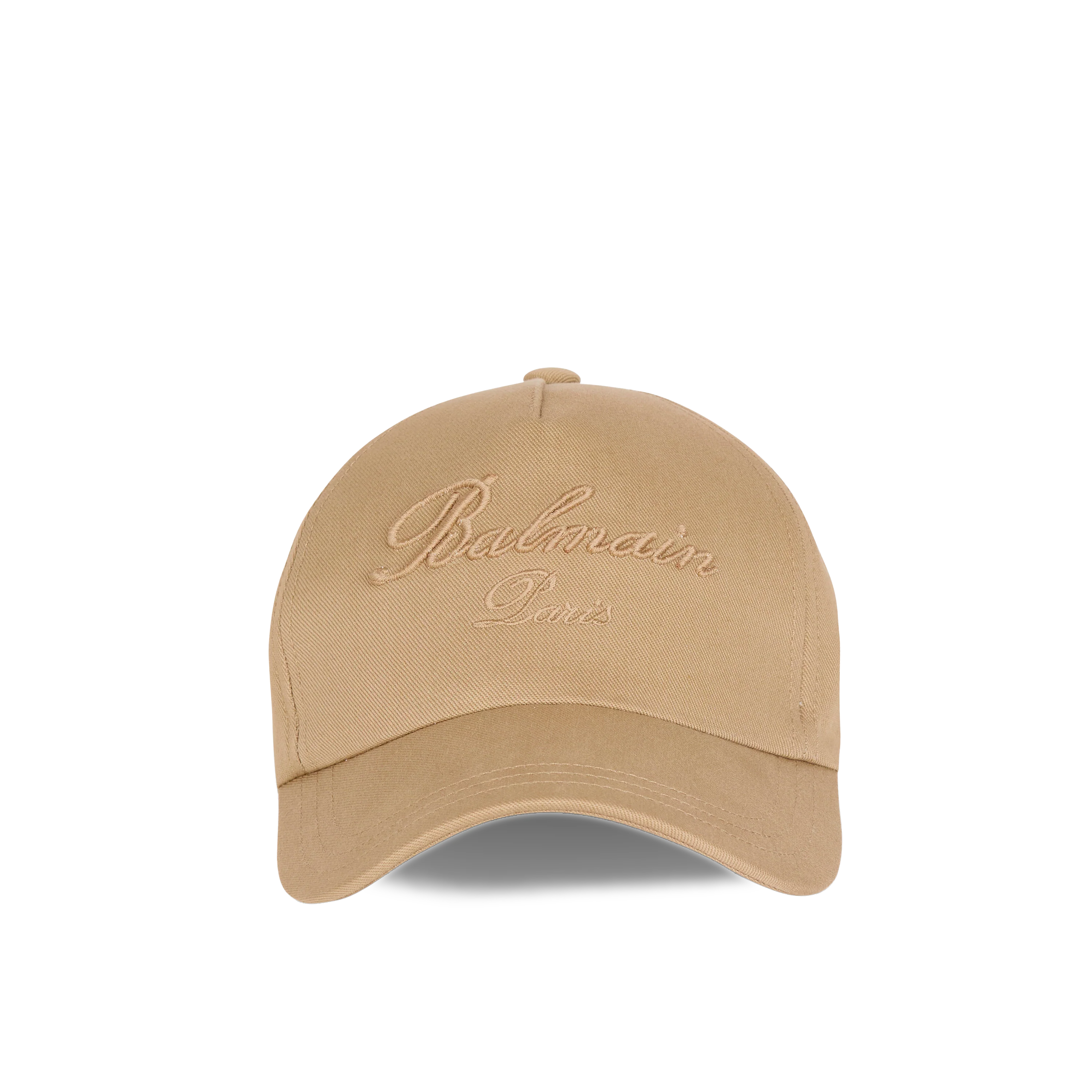 Gorra Beige Balmain Paris Signature