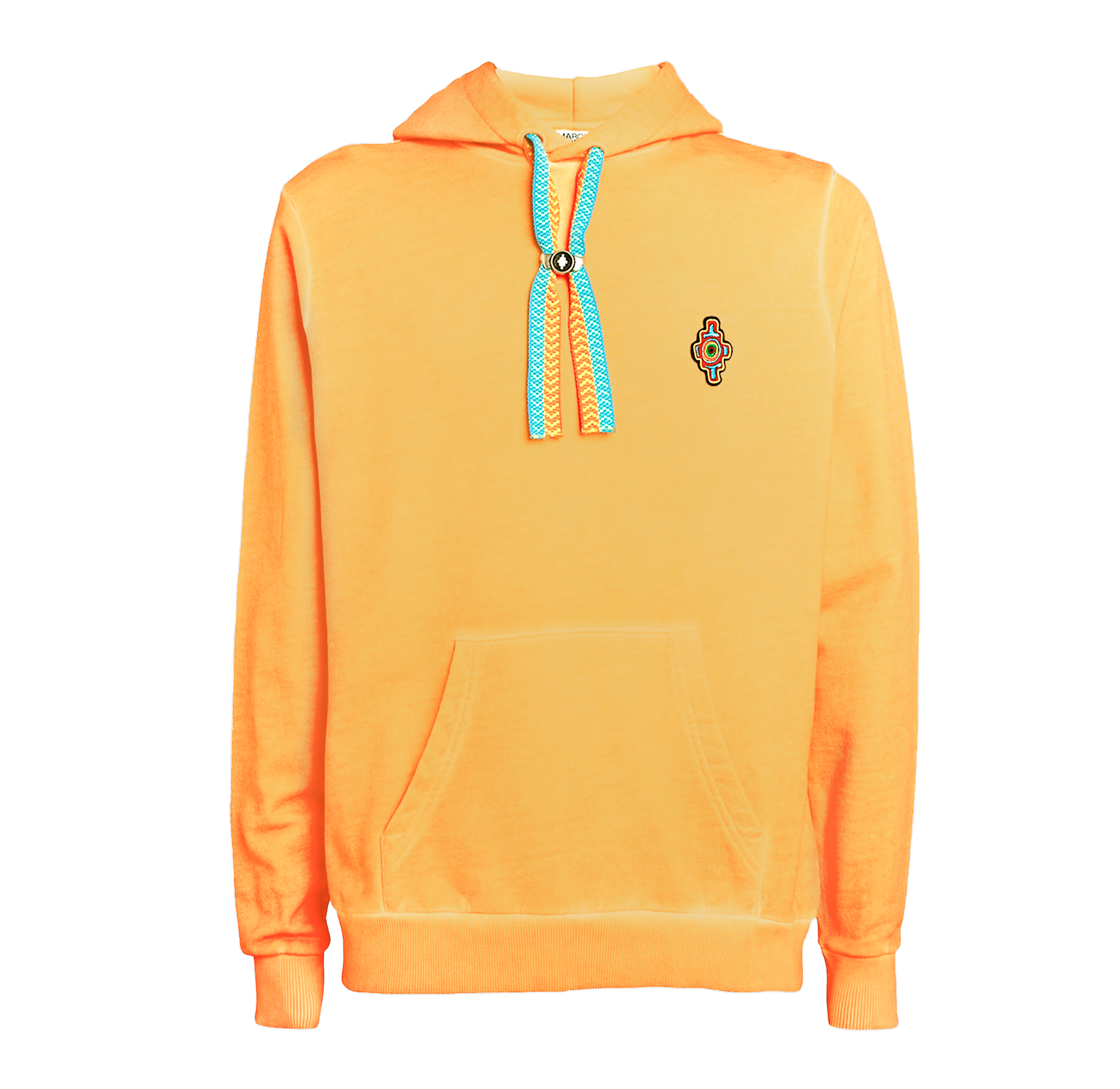 Buzo Tipo Hoodie Naranjado Marcelo Burlon Sunset Cross