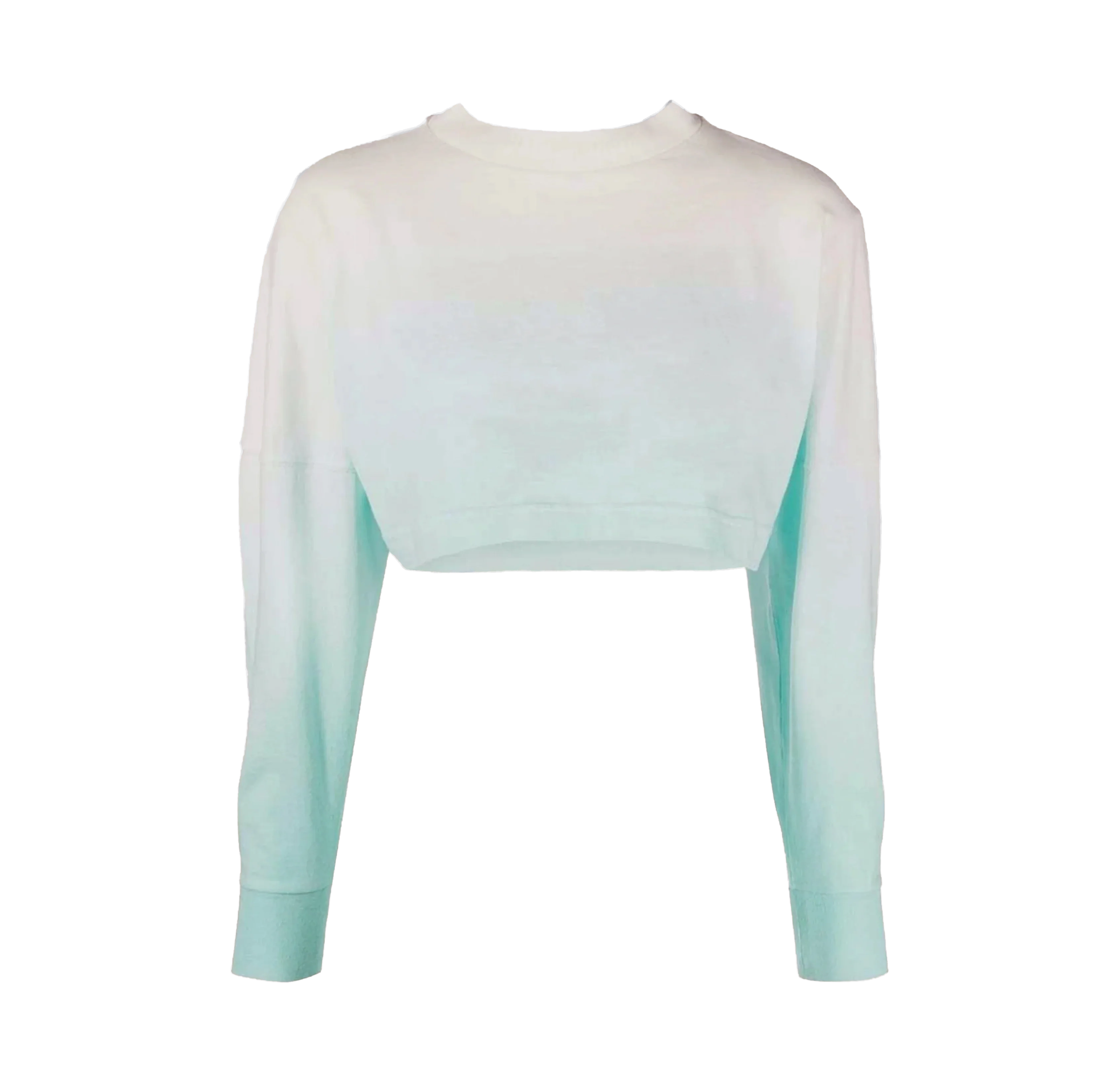 Suéter Light Blue Palm Angels Gradient Cropped Overlogo