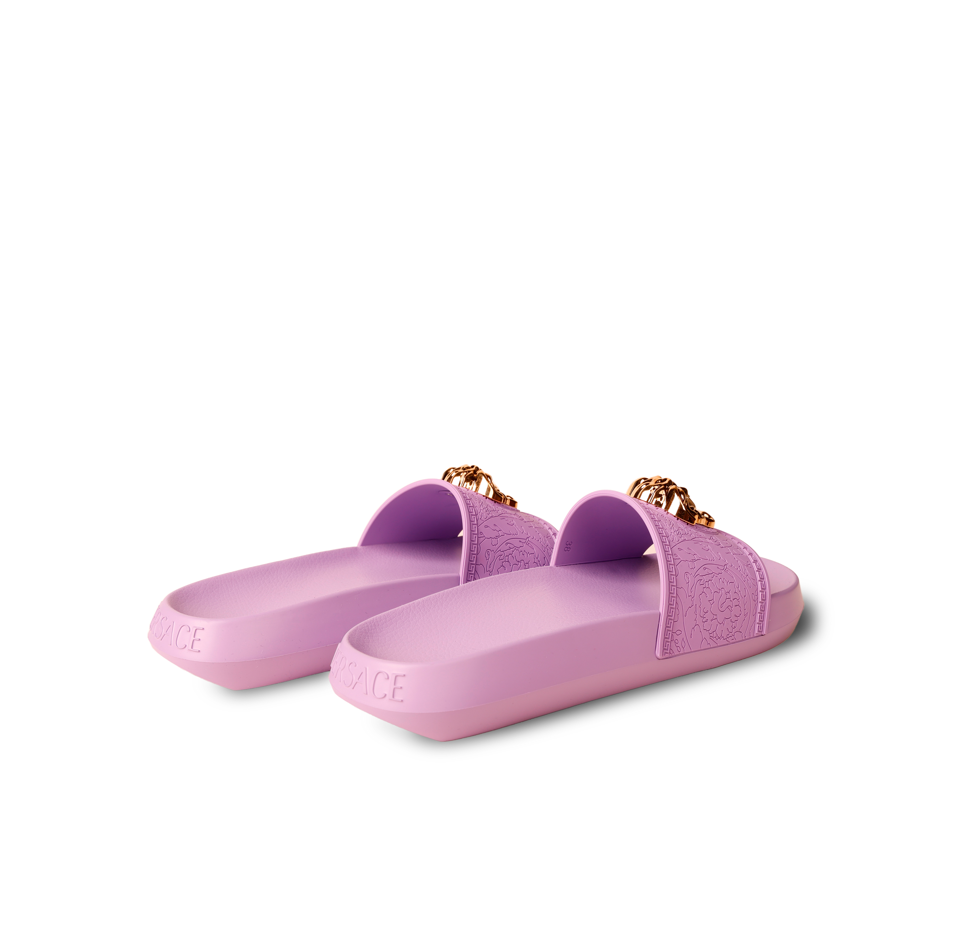 Sandalias Lila Versace Gold Medusa