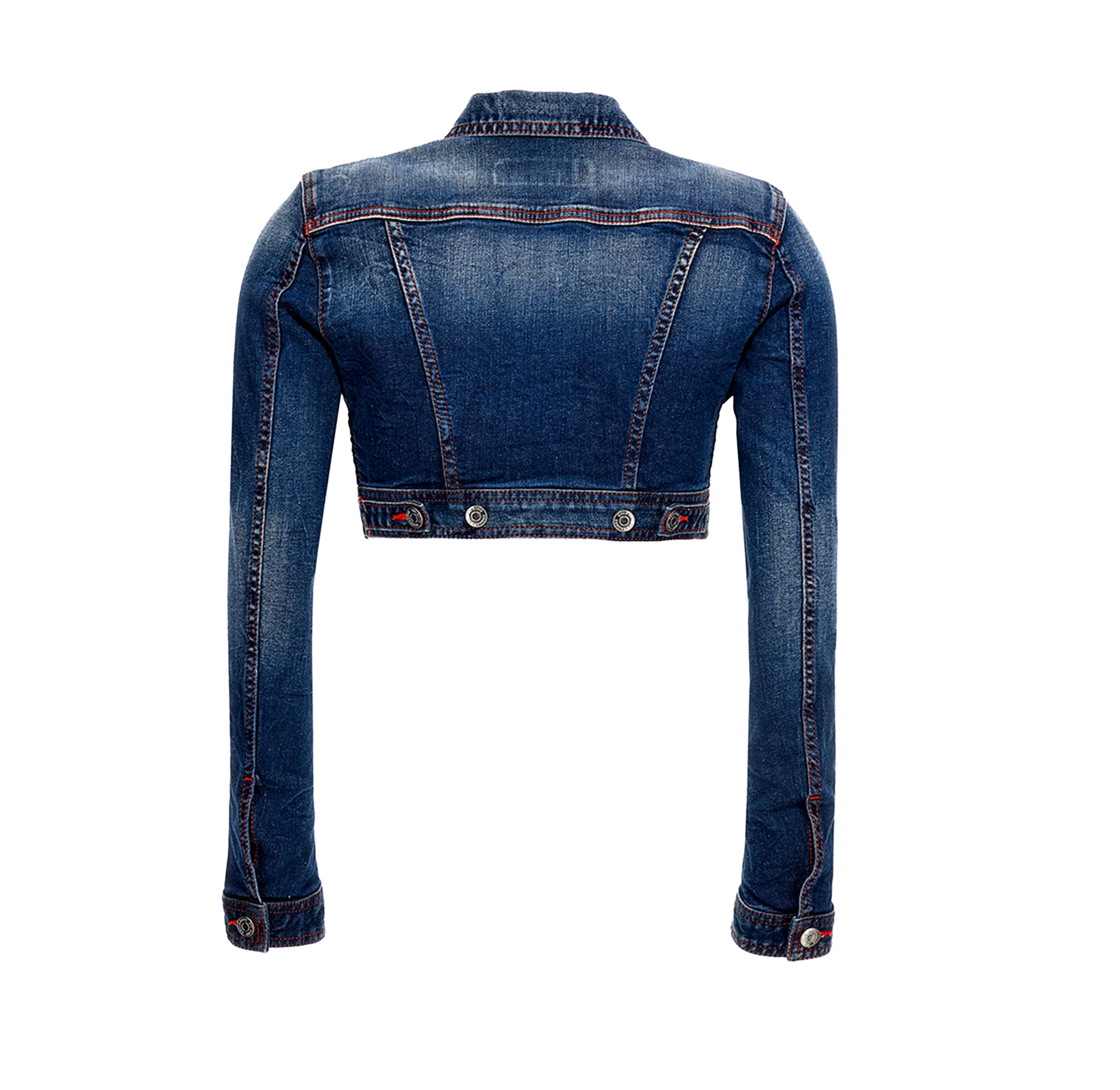 Chaqueta Denim Dsquared2 Naranja Zipper