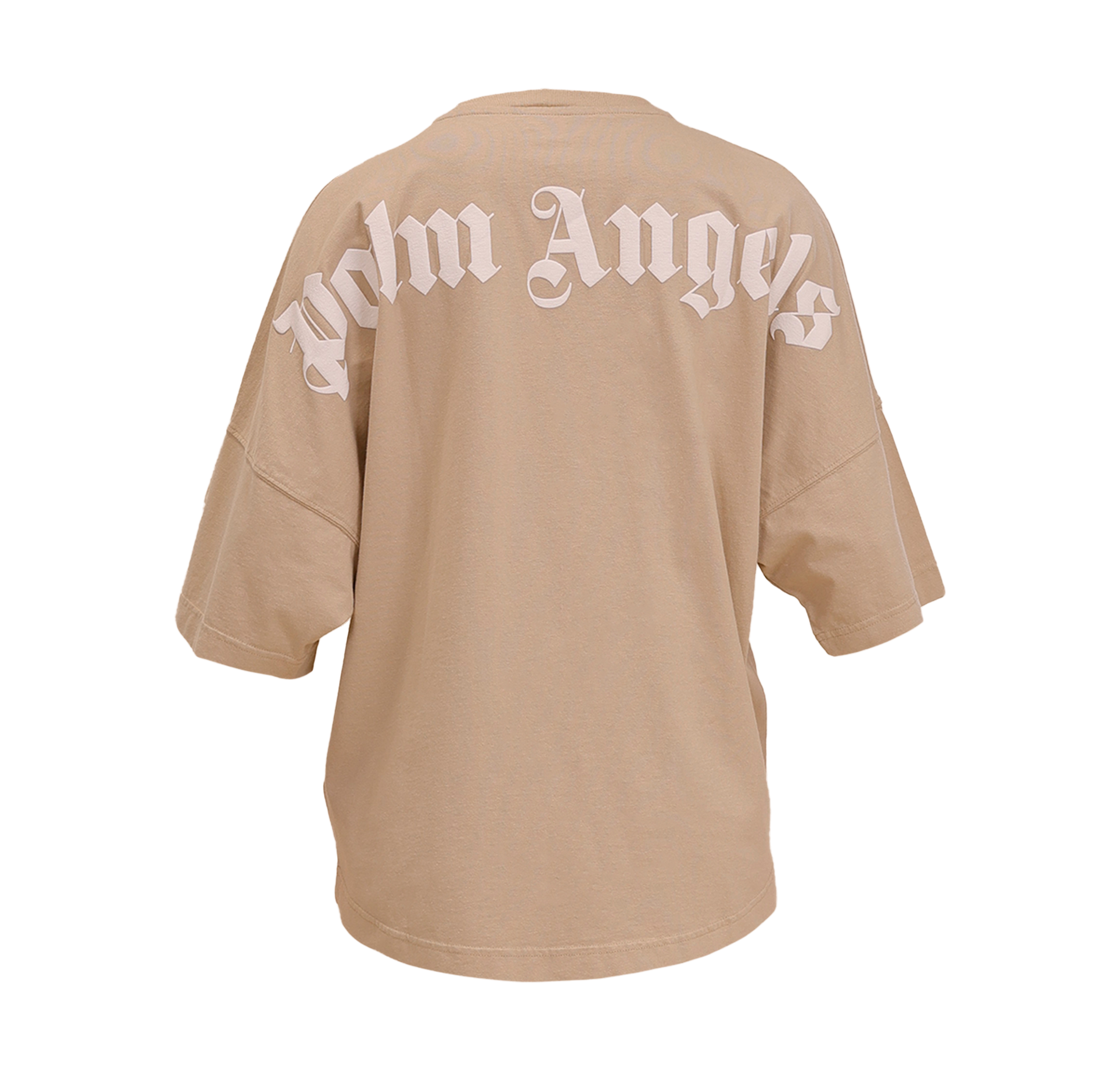 Camiseta Beige Palm Angels Classic Logo Over
