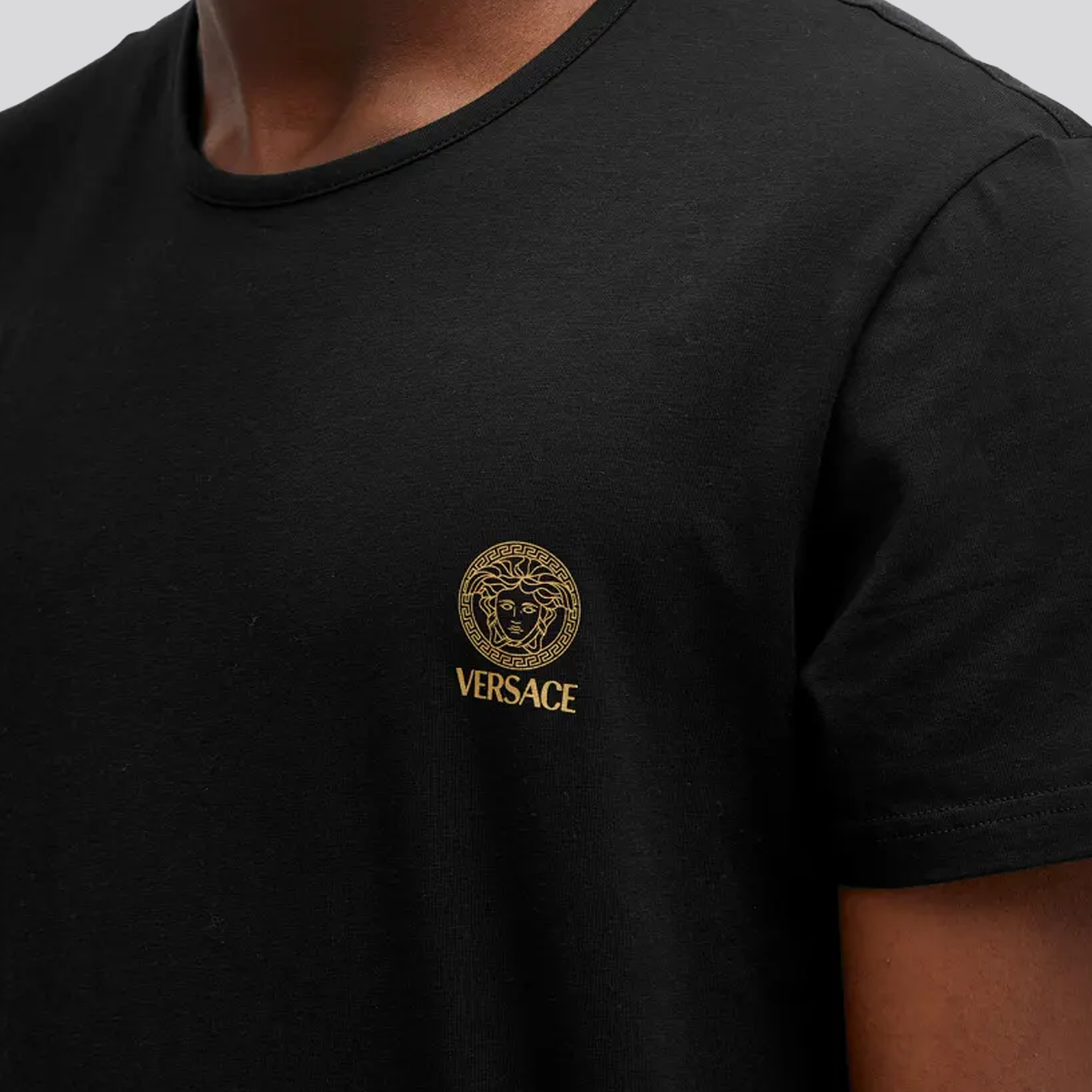 Camiseta Negra Versace Underwear