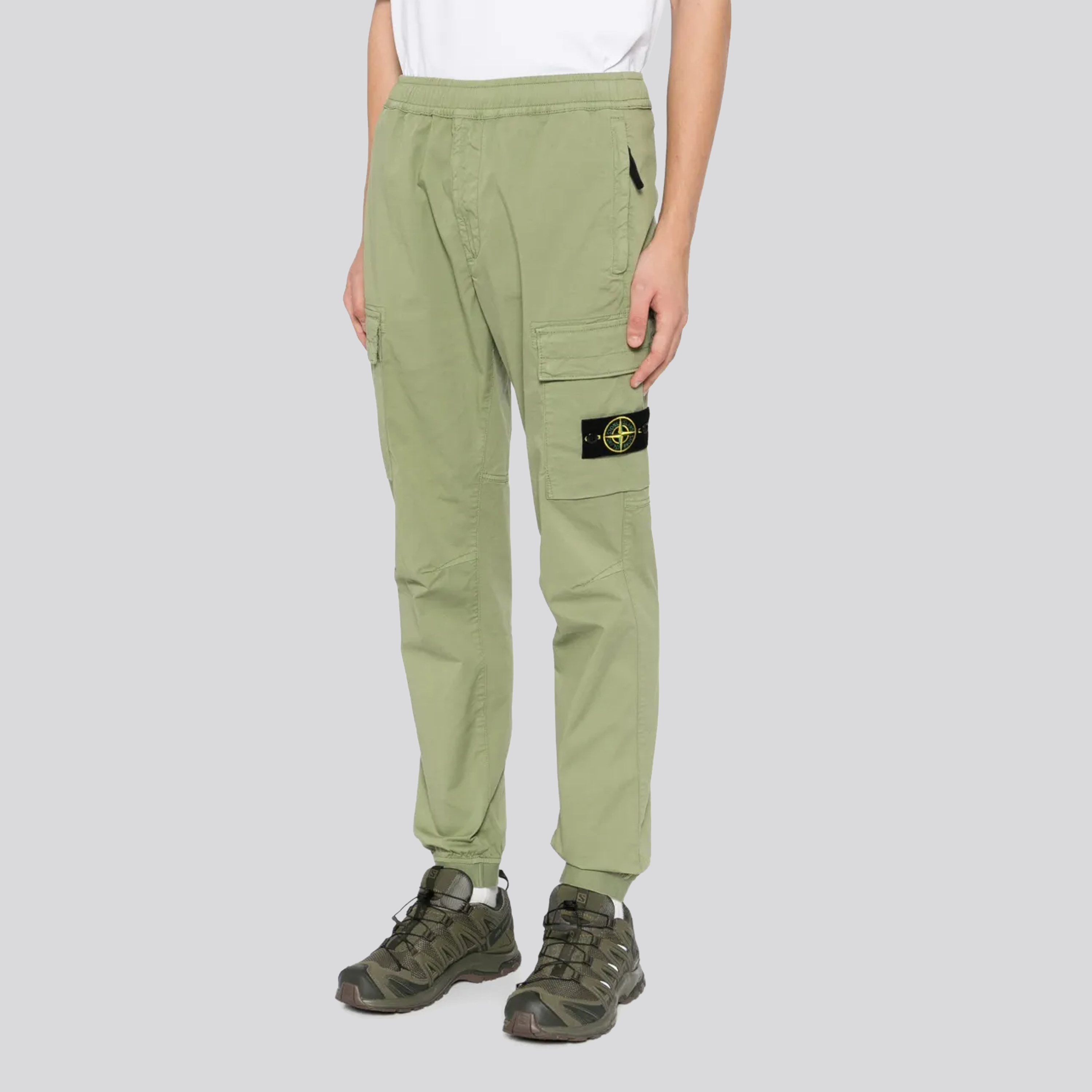 Pantalón Verde Oliva Stone Island Double Pocket