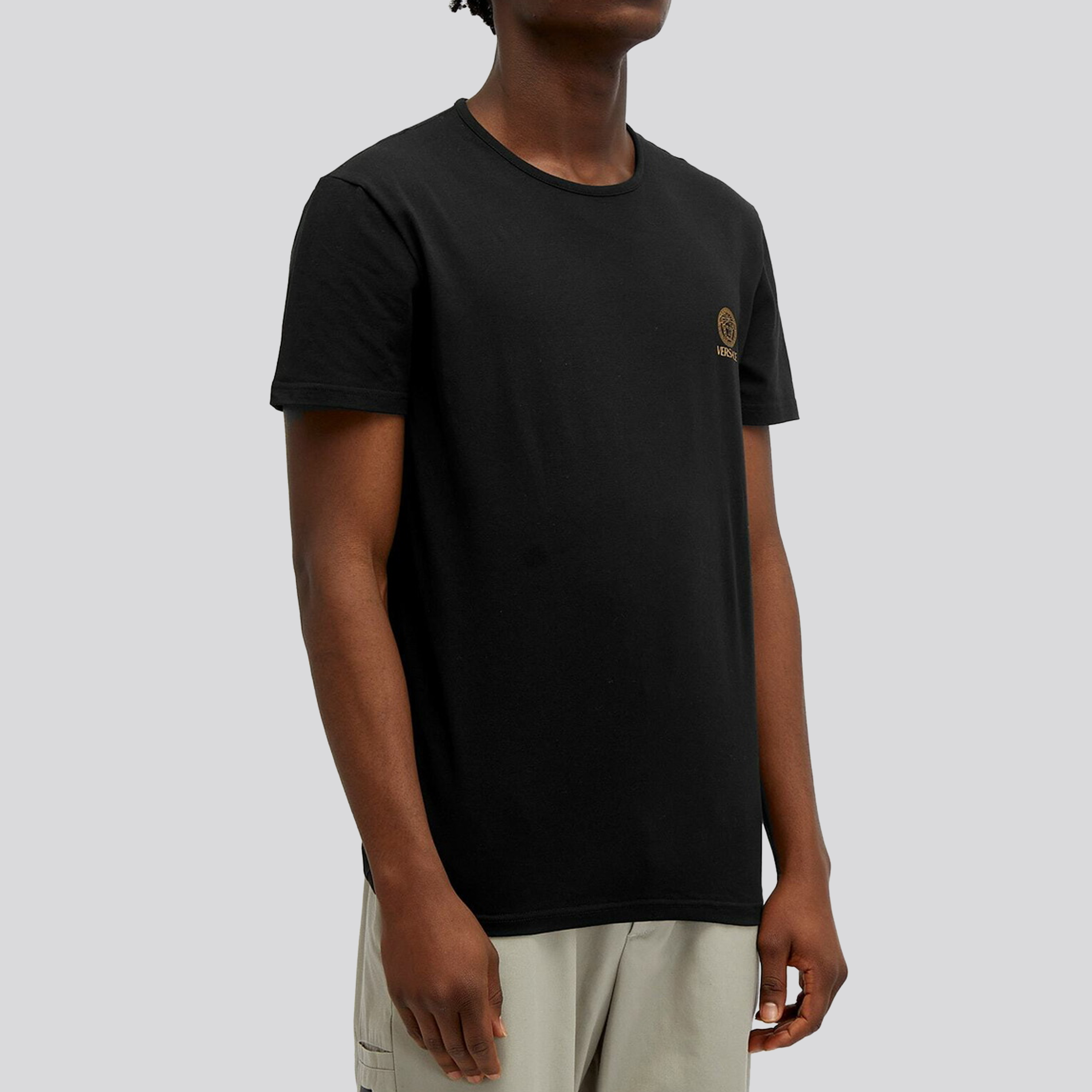 Camiseta Negra Versace Underwear