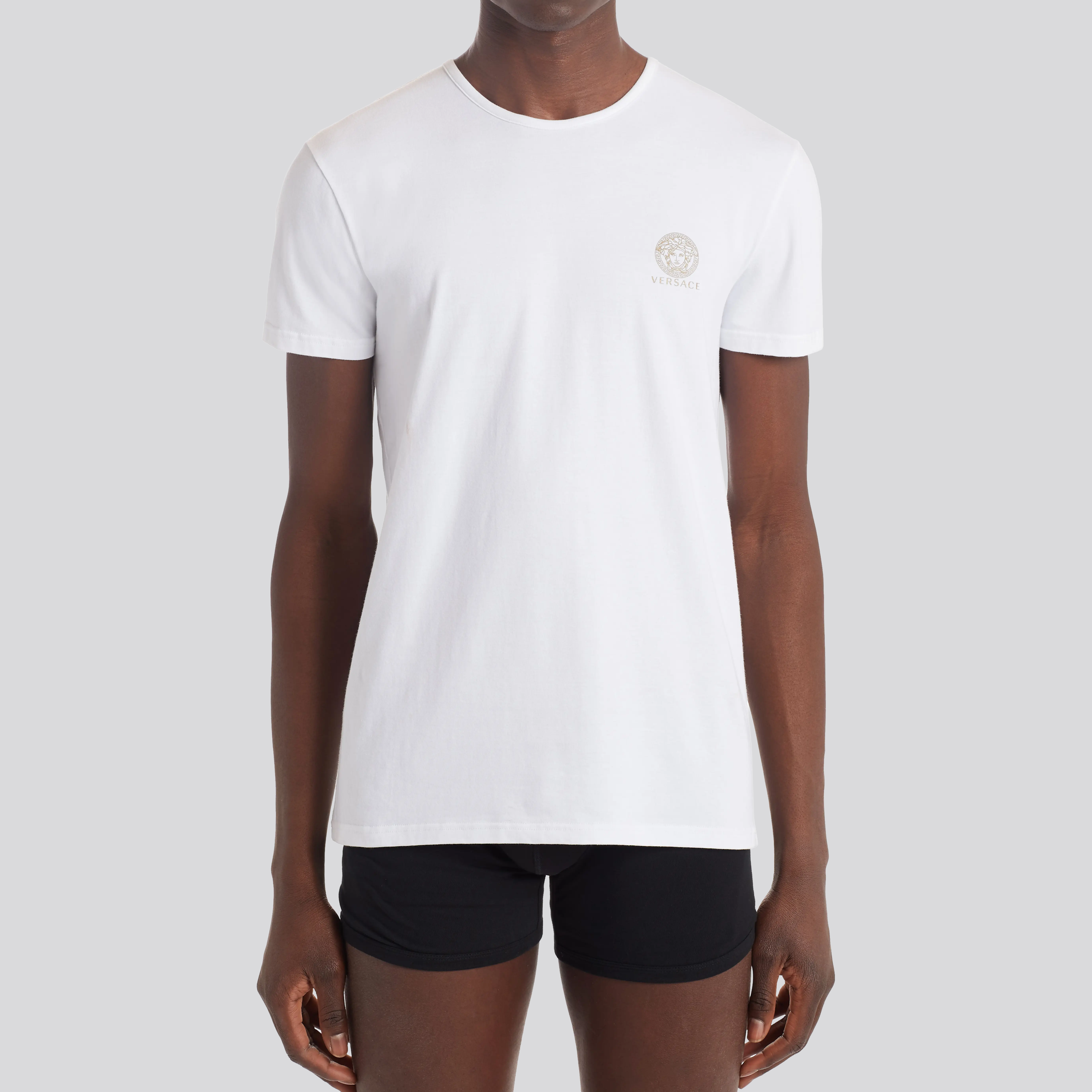 Camiseta Blanca Versace Basic Medusa Underwear