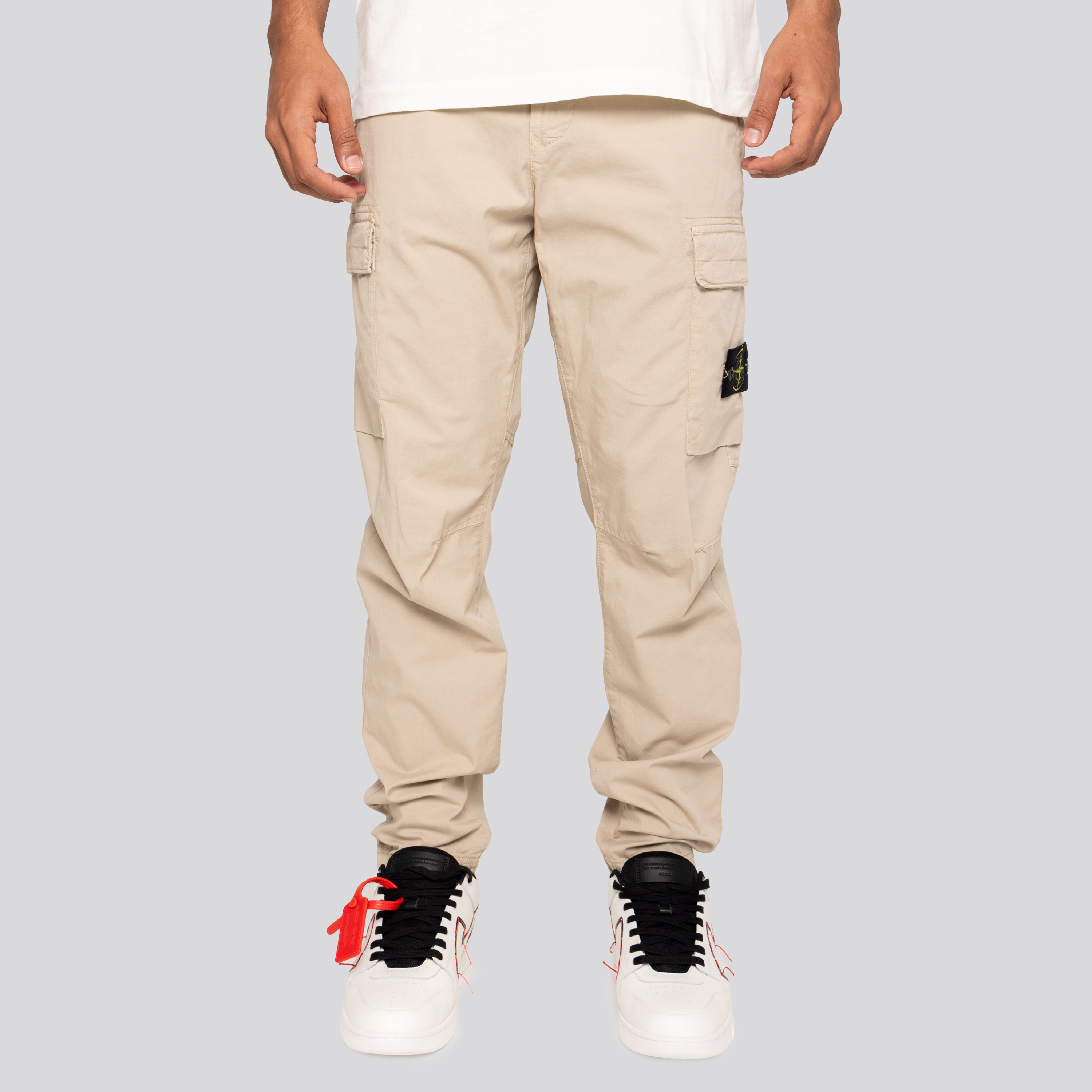 Pantalón Beige Stone Island Double Pocket