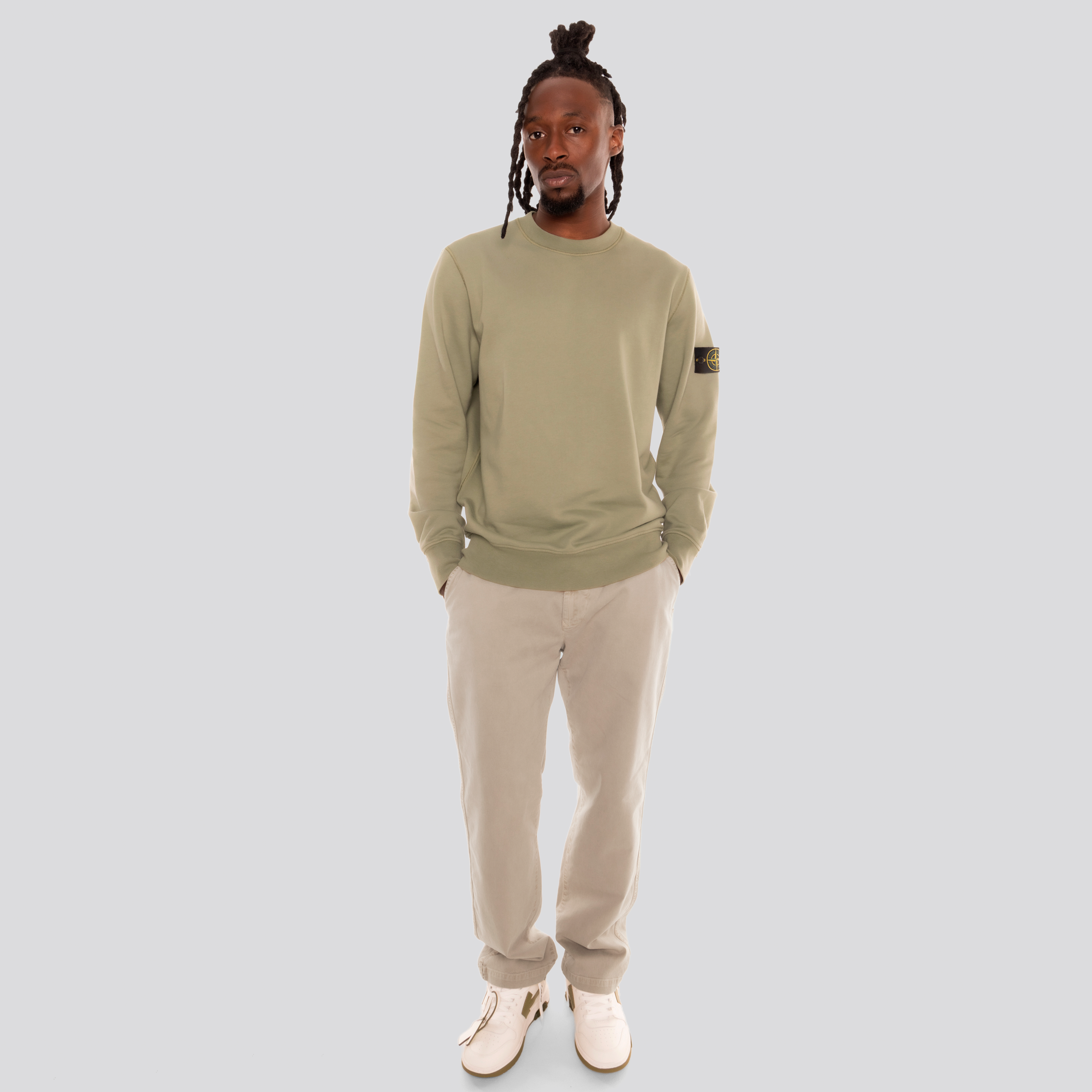 Pantalón Beige Stone Island Tag