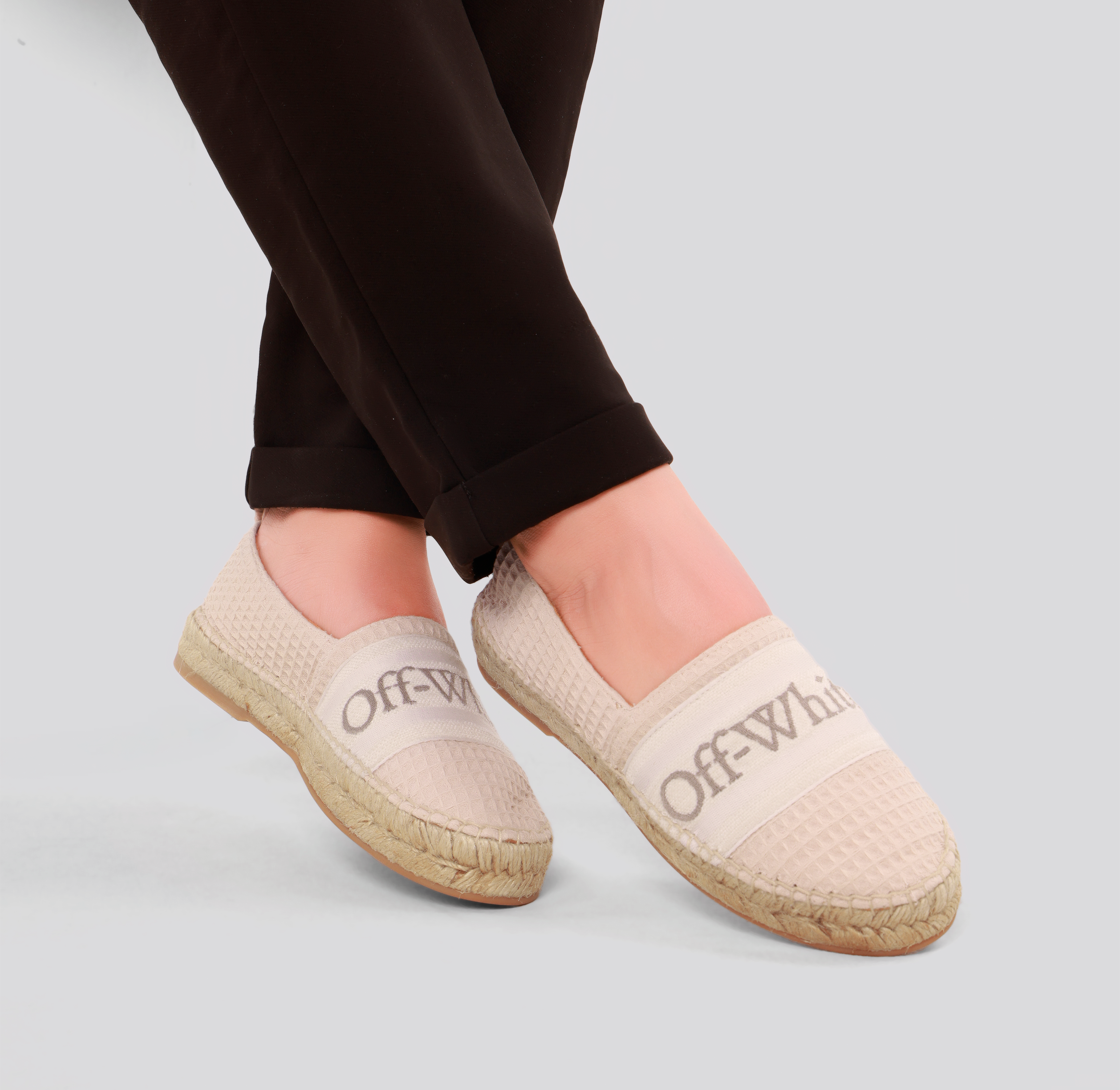 Espadrille Beige Off-White Logo