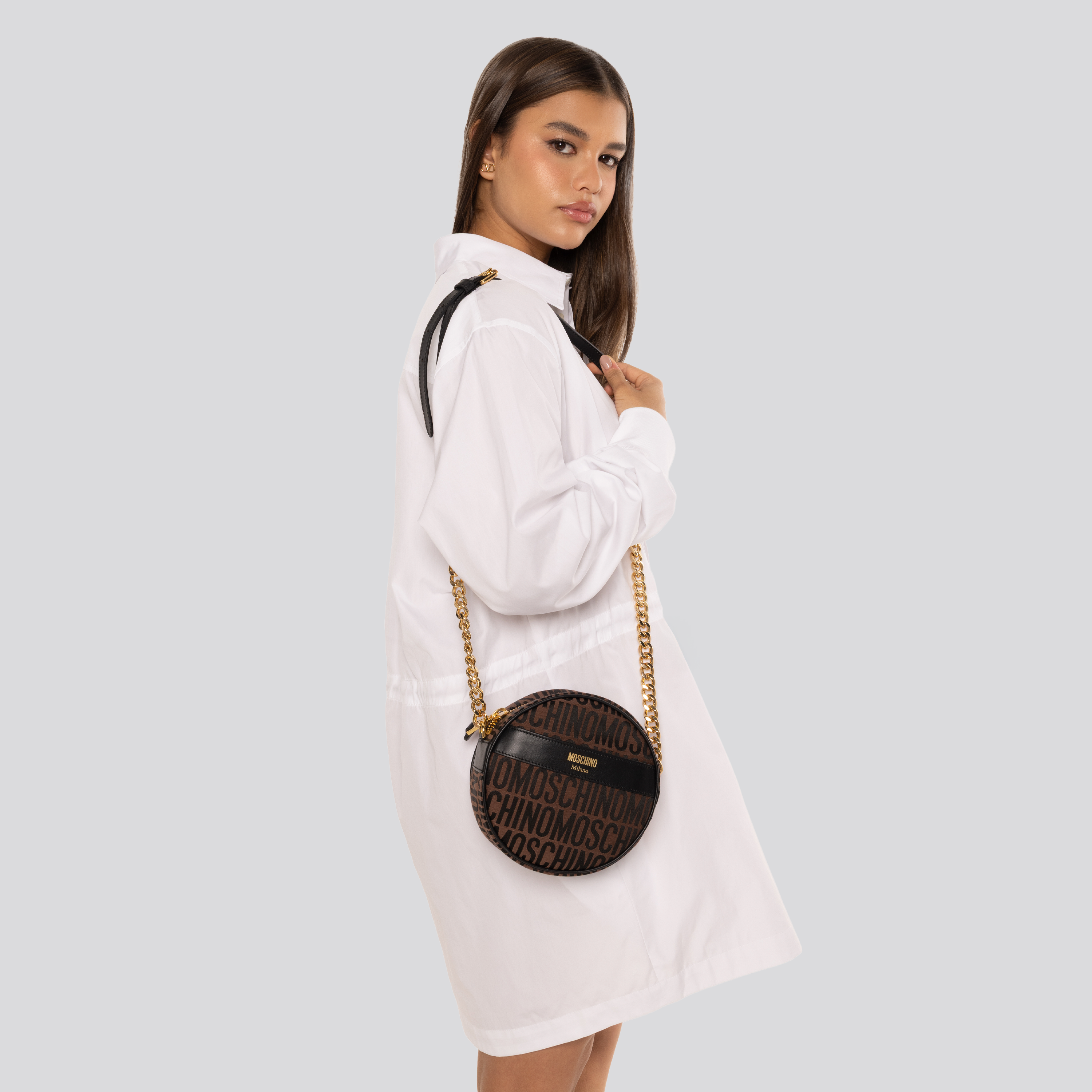 Cartera Café Moschino Monogram