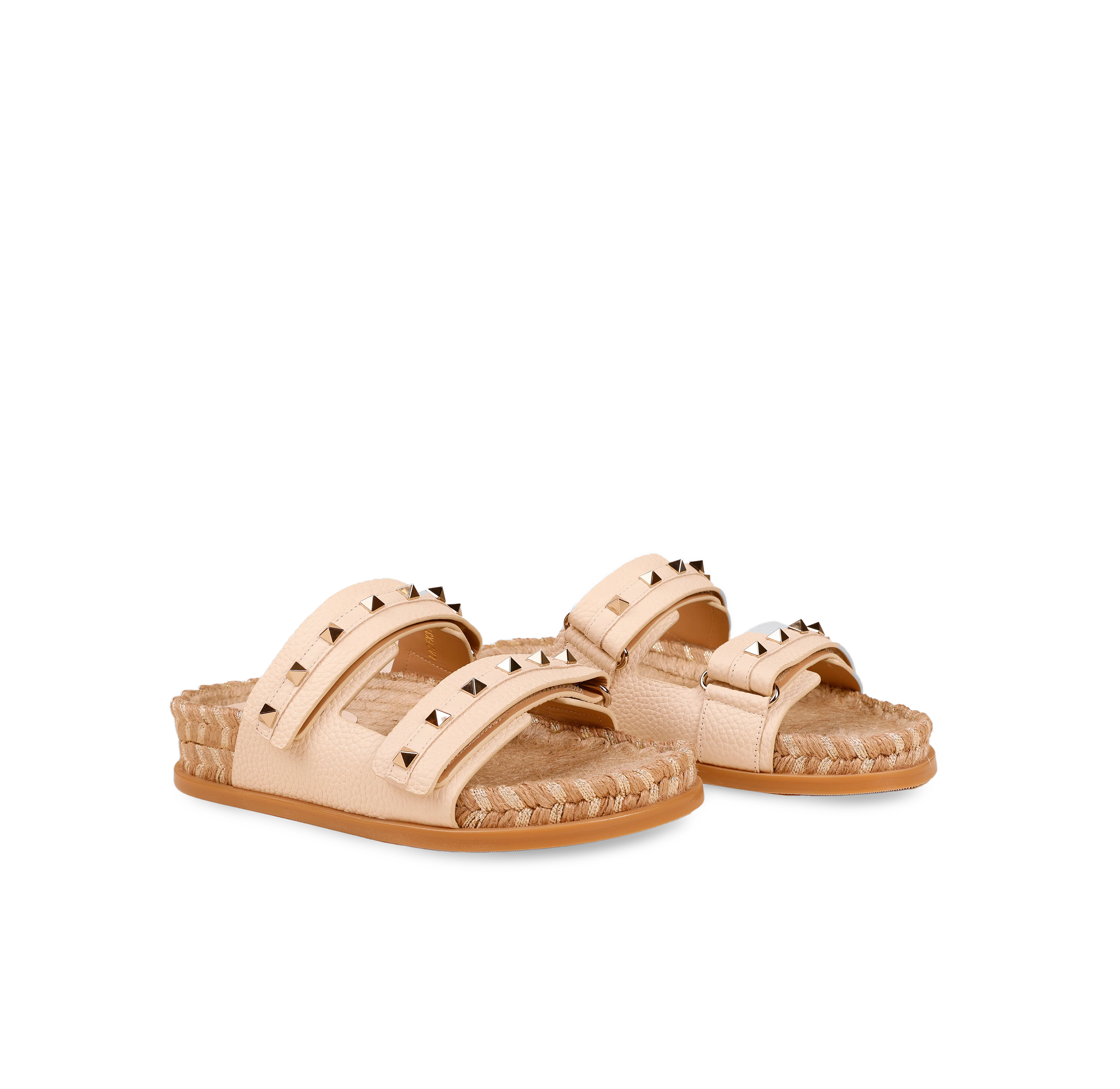 Sandalias Marfil Claro Valentino Rockstud Double