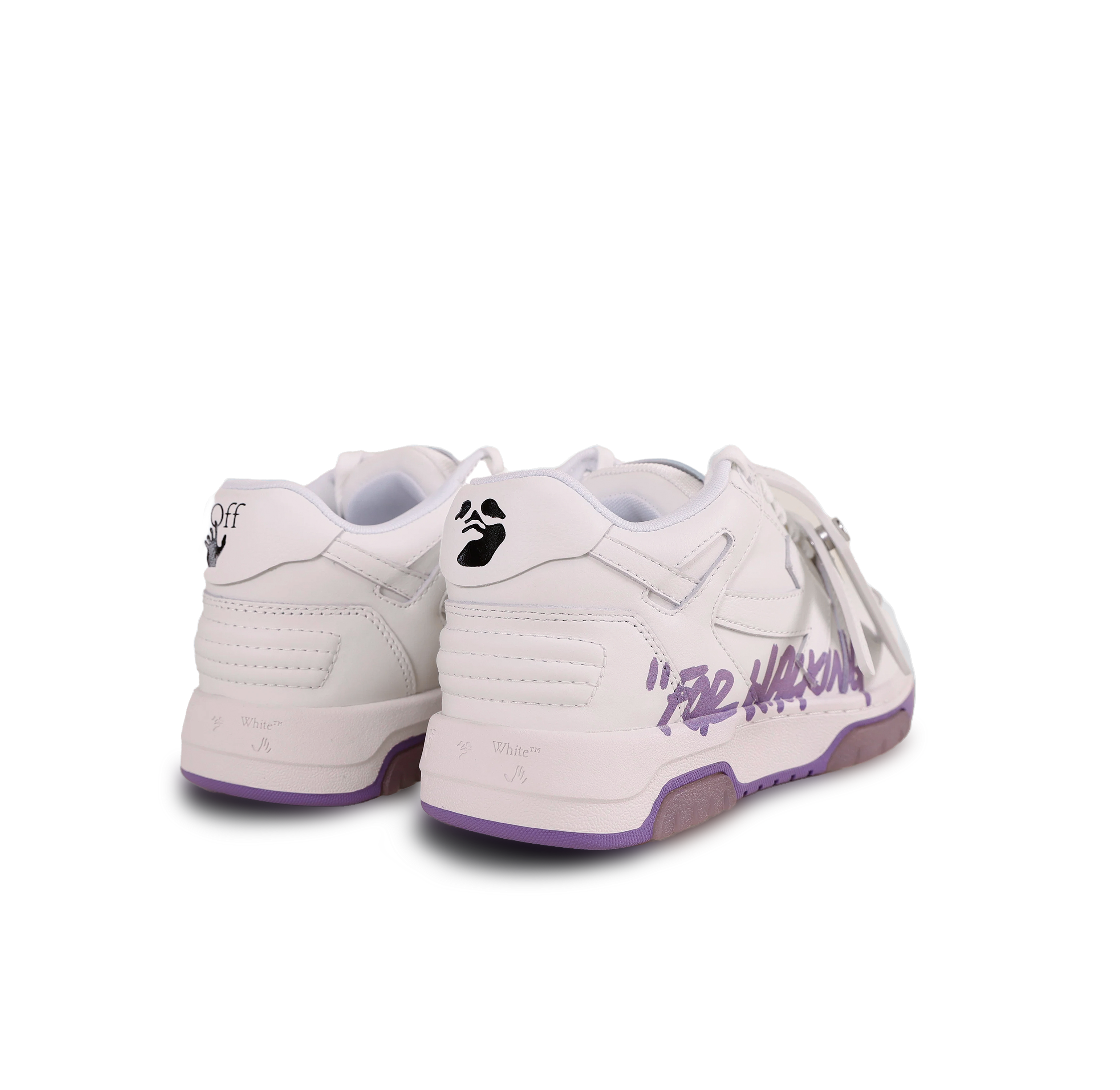 Sneakers White Lila Off-White "OOO" For Walking