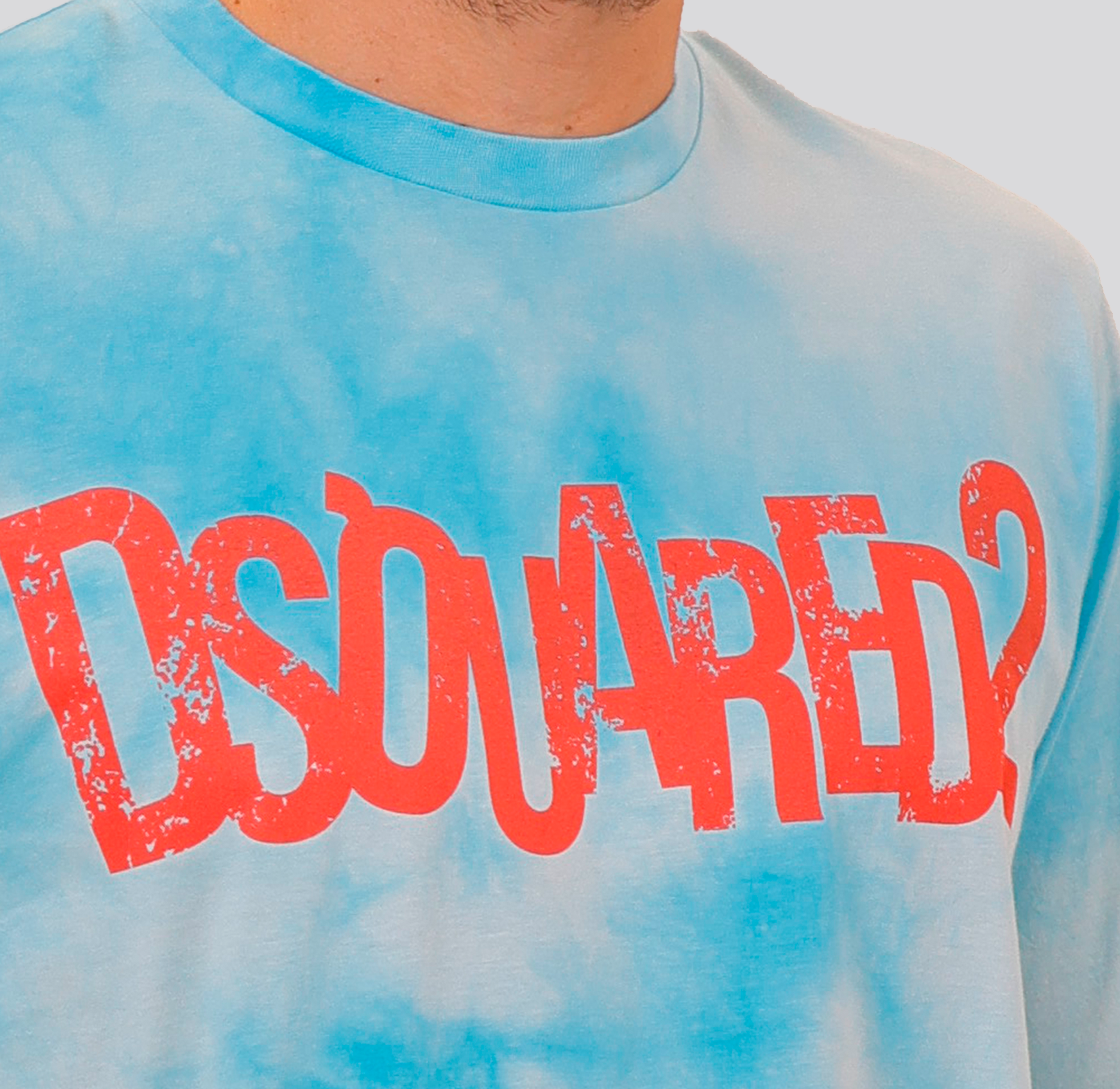 Camiseta Azul Claro Dsquared2 Logo