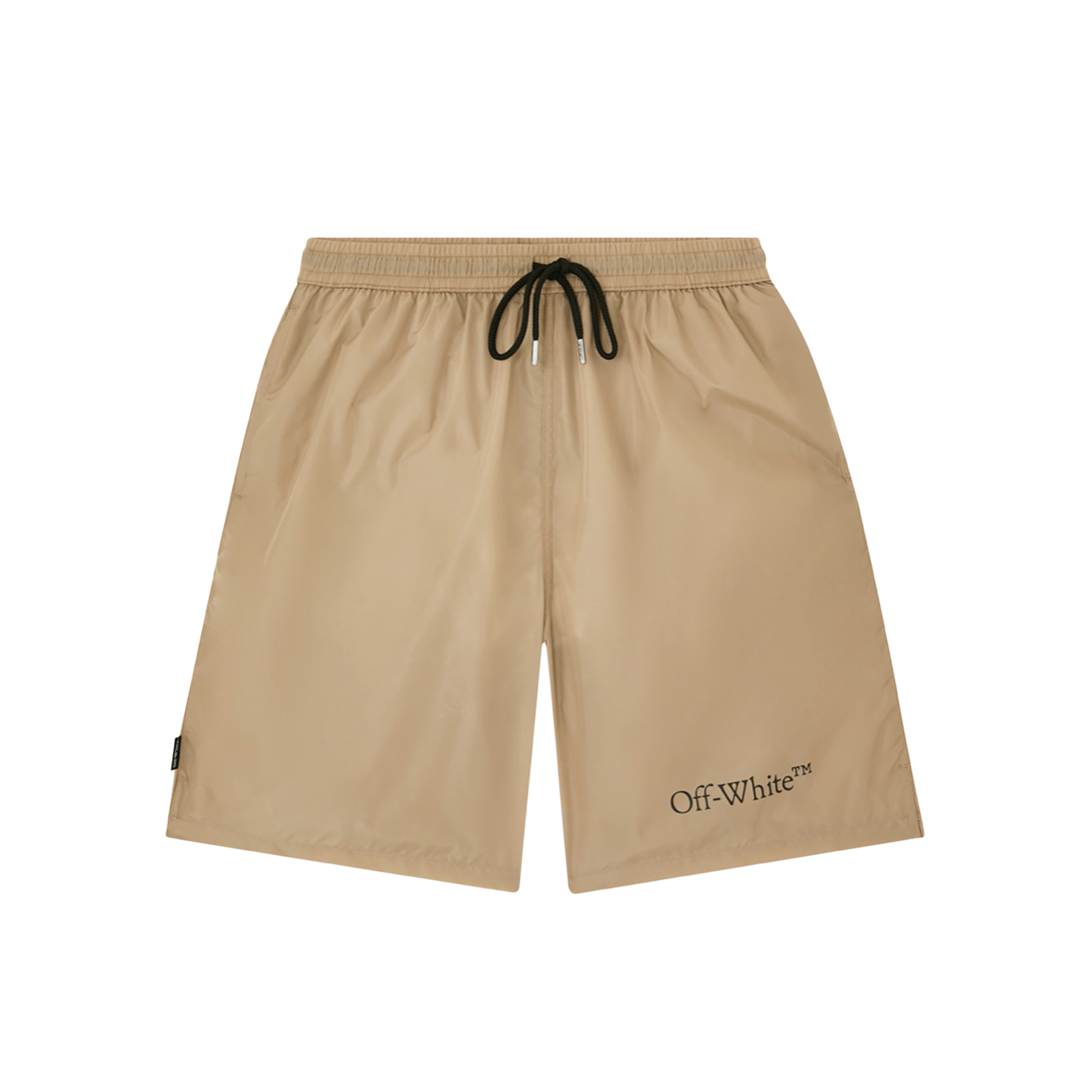 Pantaloneta Beige Off-White Outline Arrow