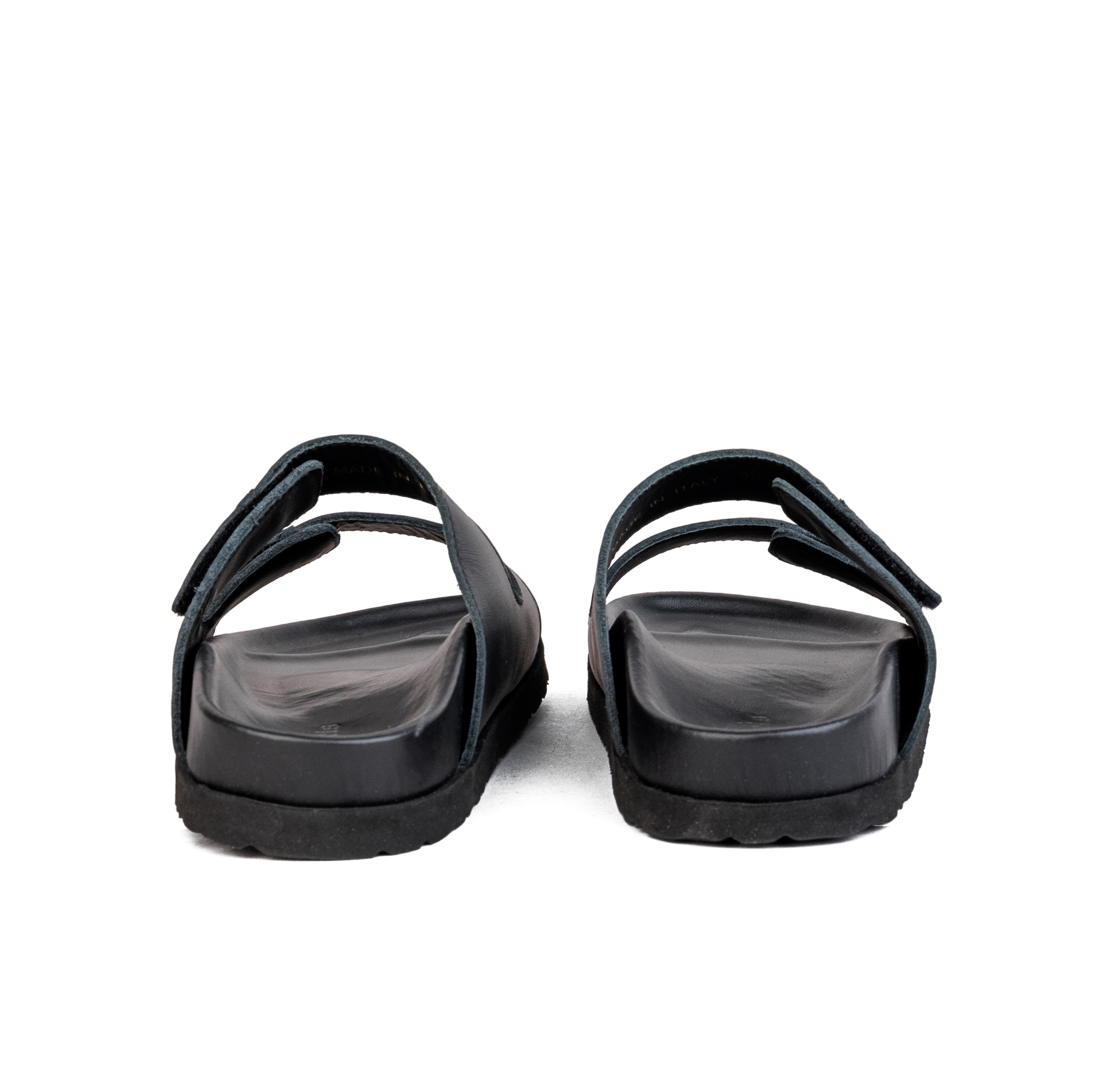 Sandalias Negras de Doble Tira