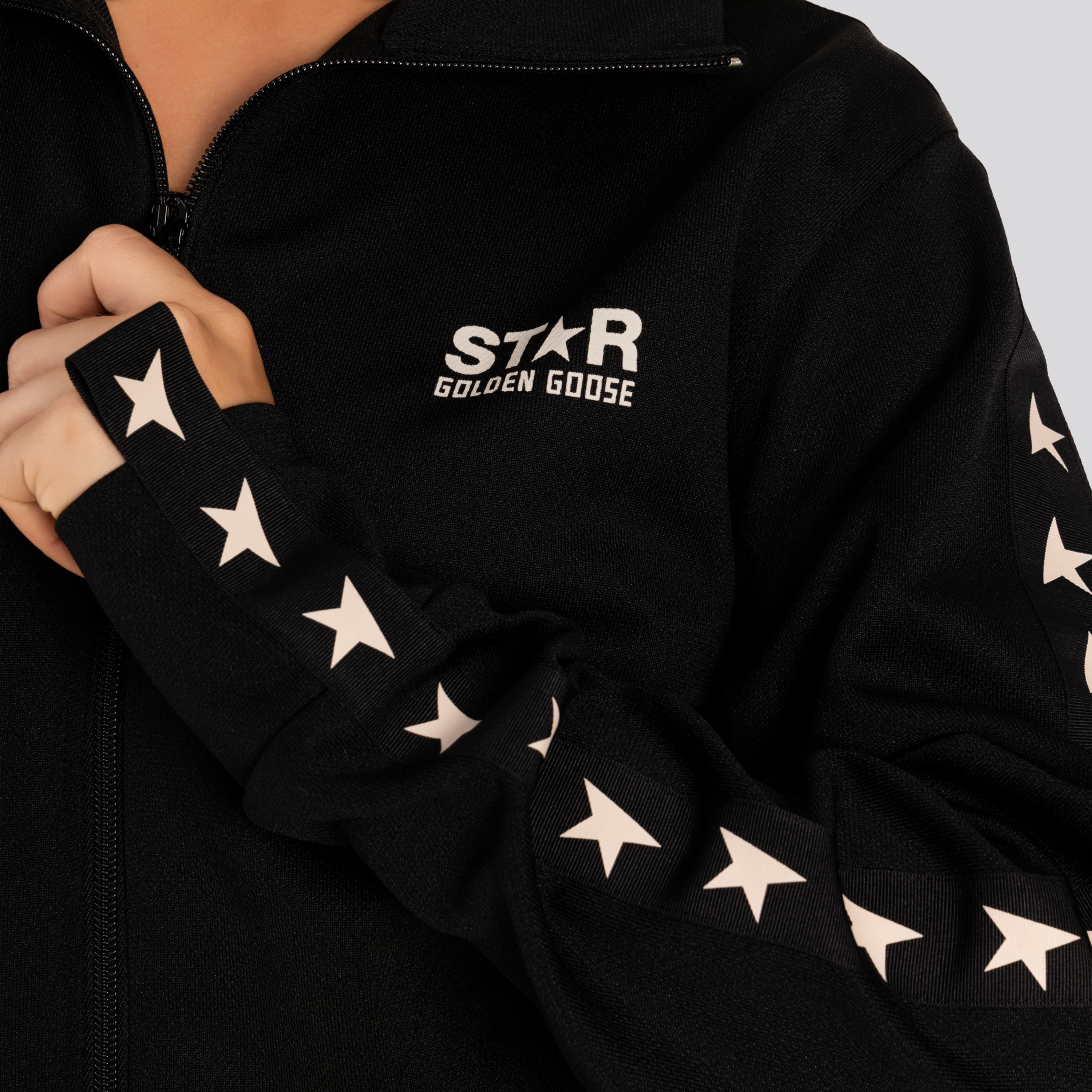 Chaqueta Negra Golden Goose Stars