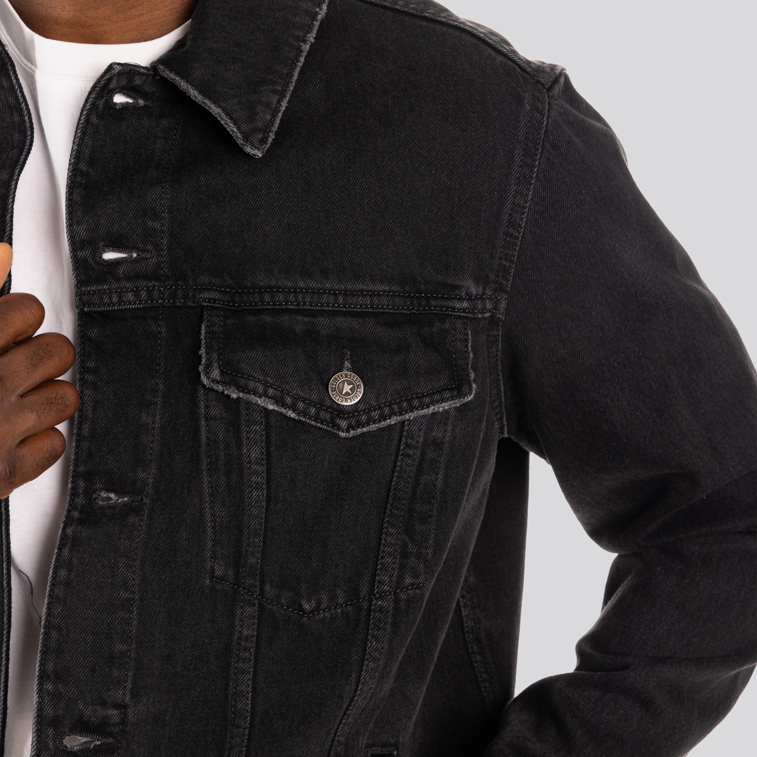 Chaqueta Denim Golden Goose One Washed