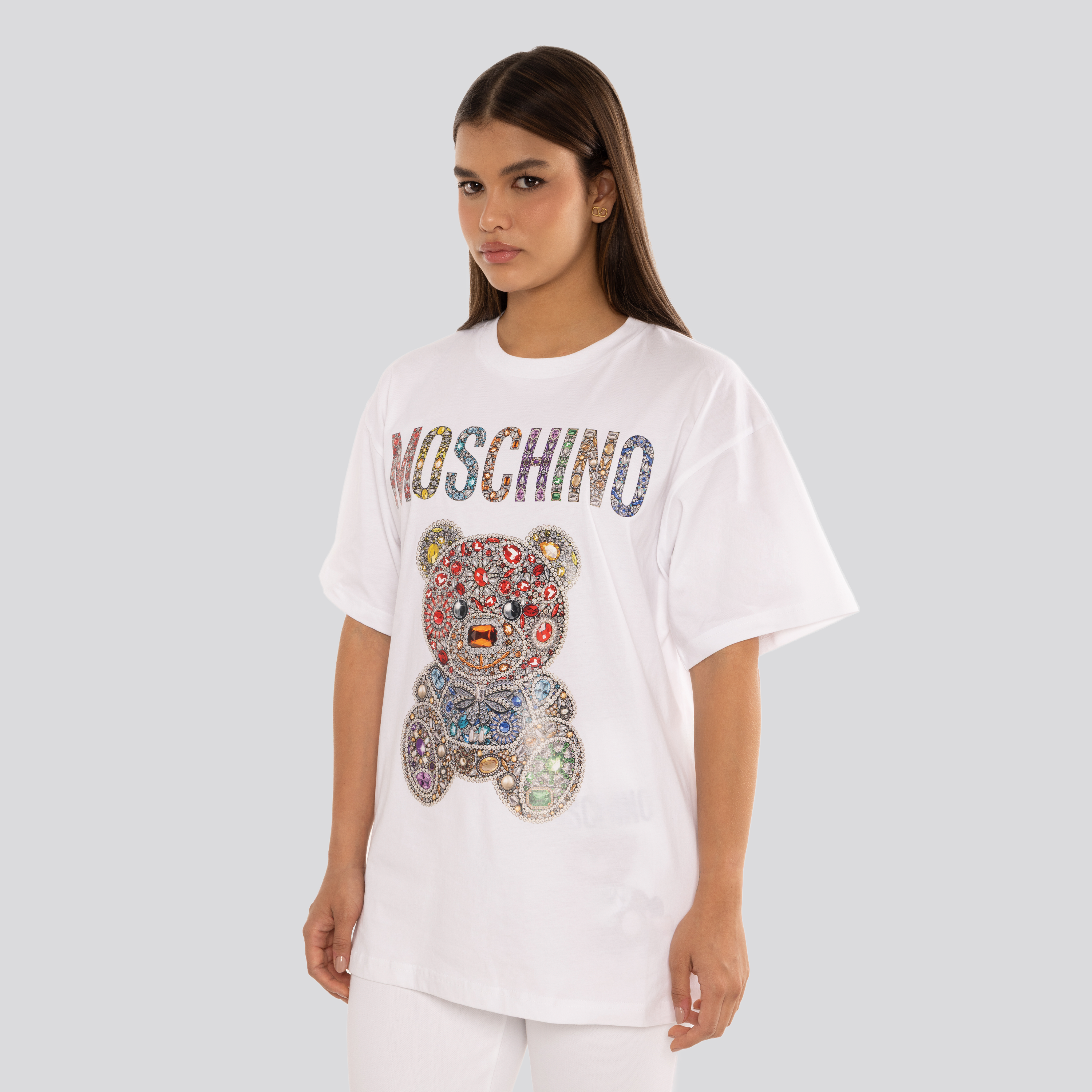 Camiseta Blanca Moschino Toy Rocks