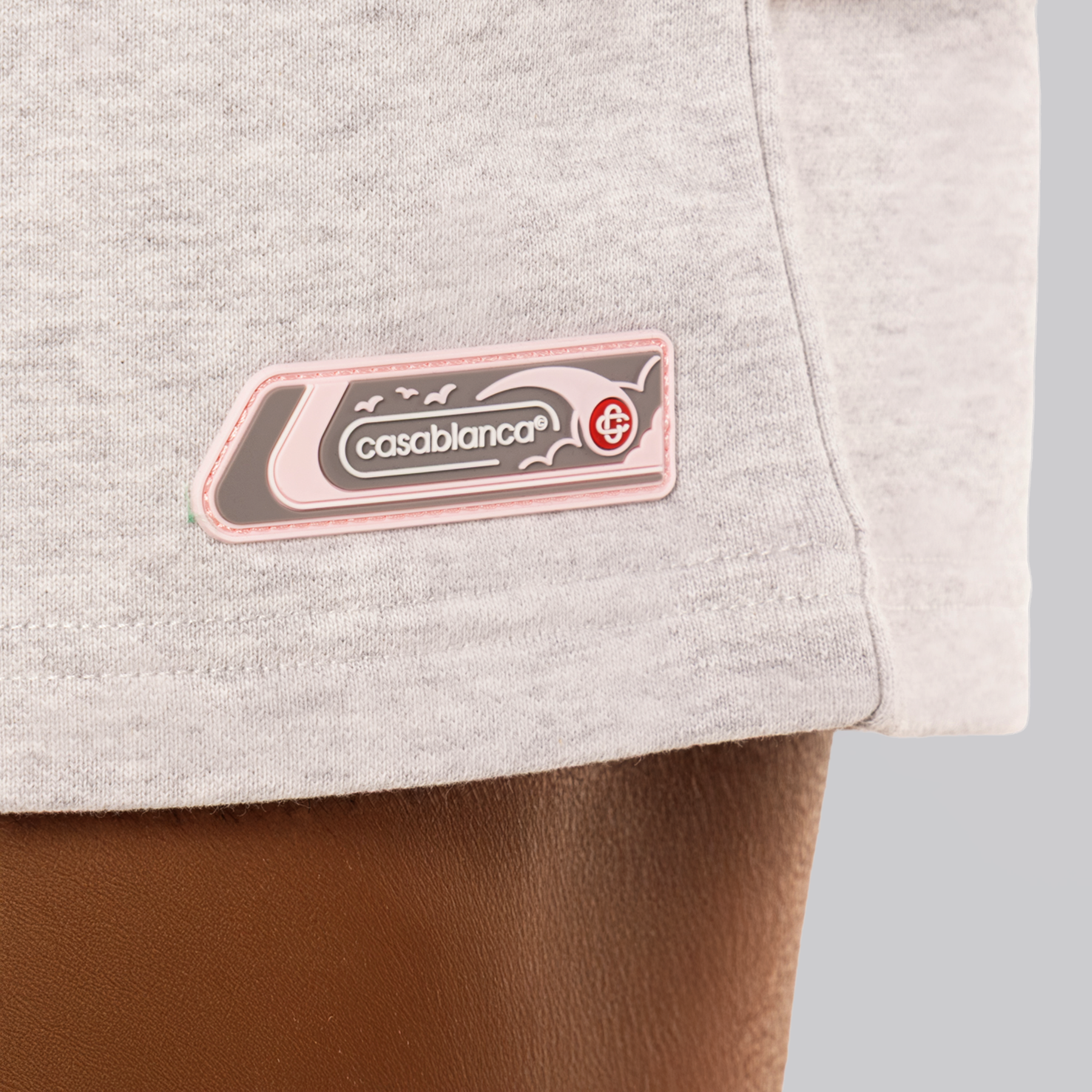 Sudadera Gris Casablanca Pvc Patch