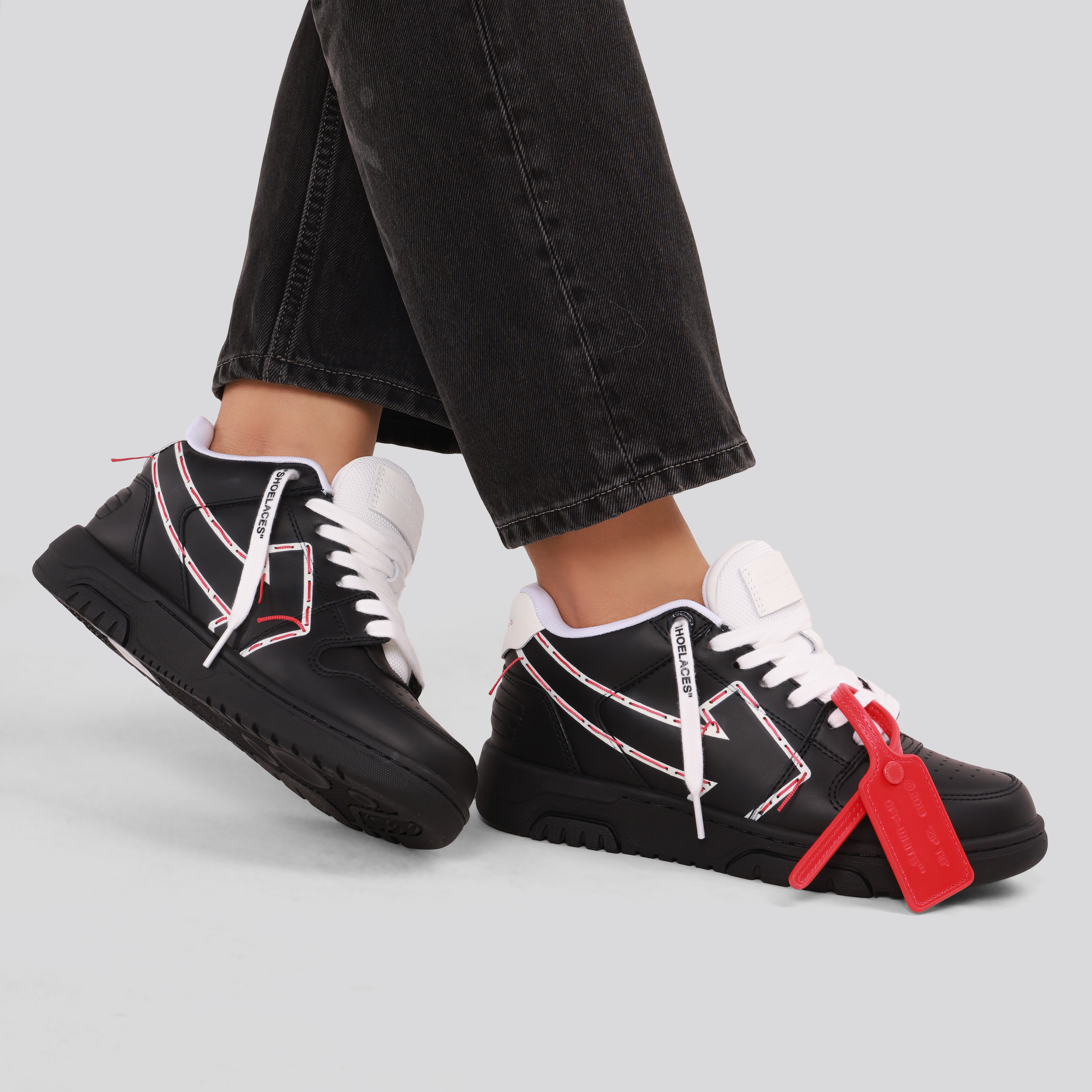 Sneakers Negros Off-White OOO Print-Stitch