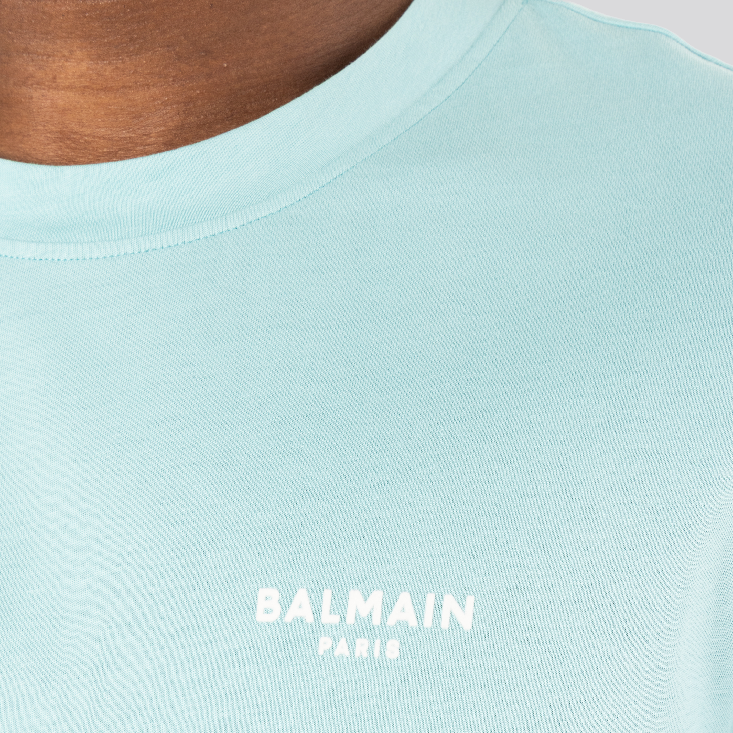 Camiseta Menta Balmain Logo